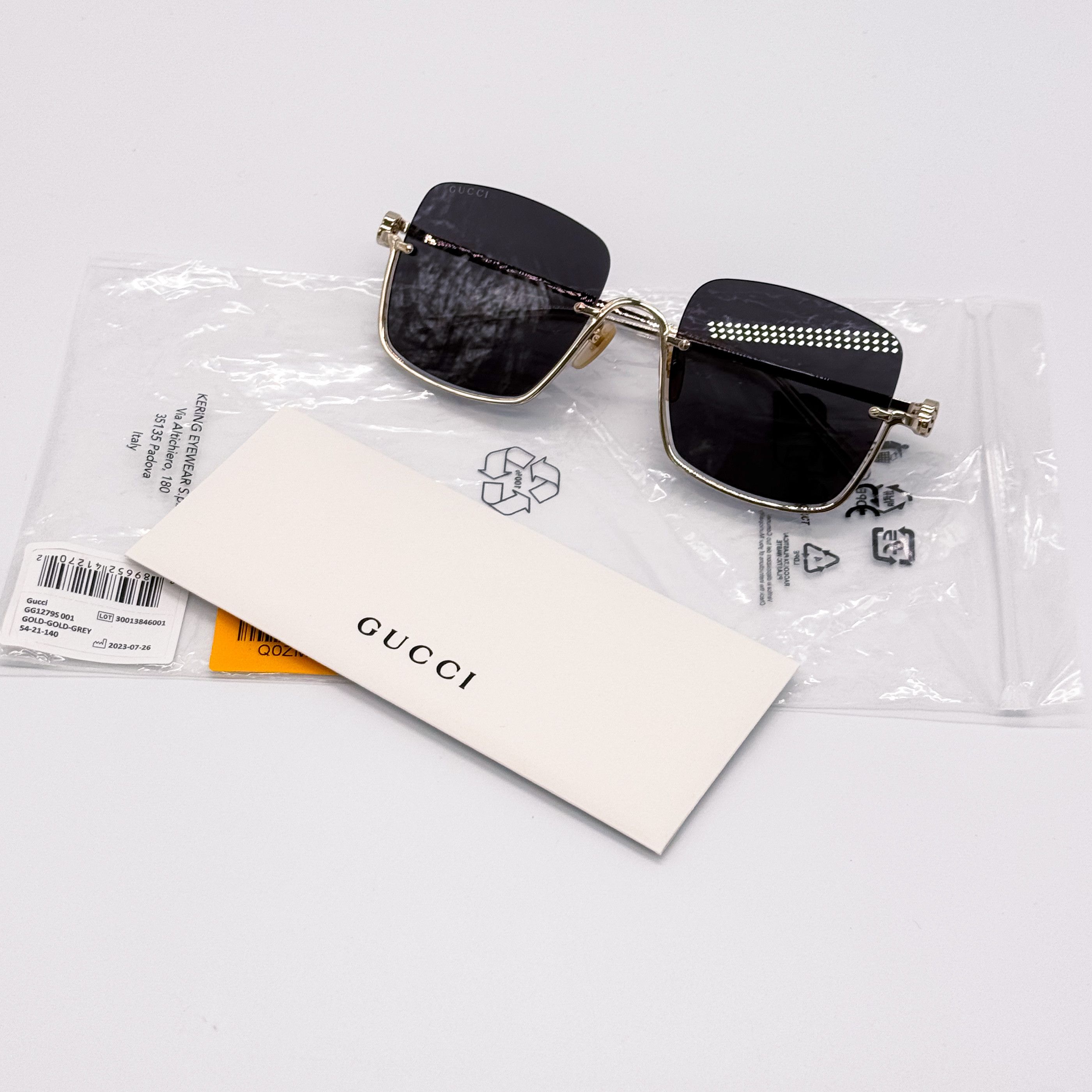 Gucci NEW GUCCI GG1279S 001 GOLD/GREY WOMEN SUNGLASSES GUCCI Size ONE SIZE - 11 Thumbnail