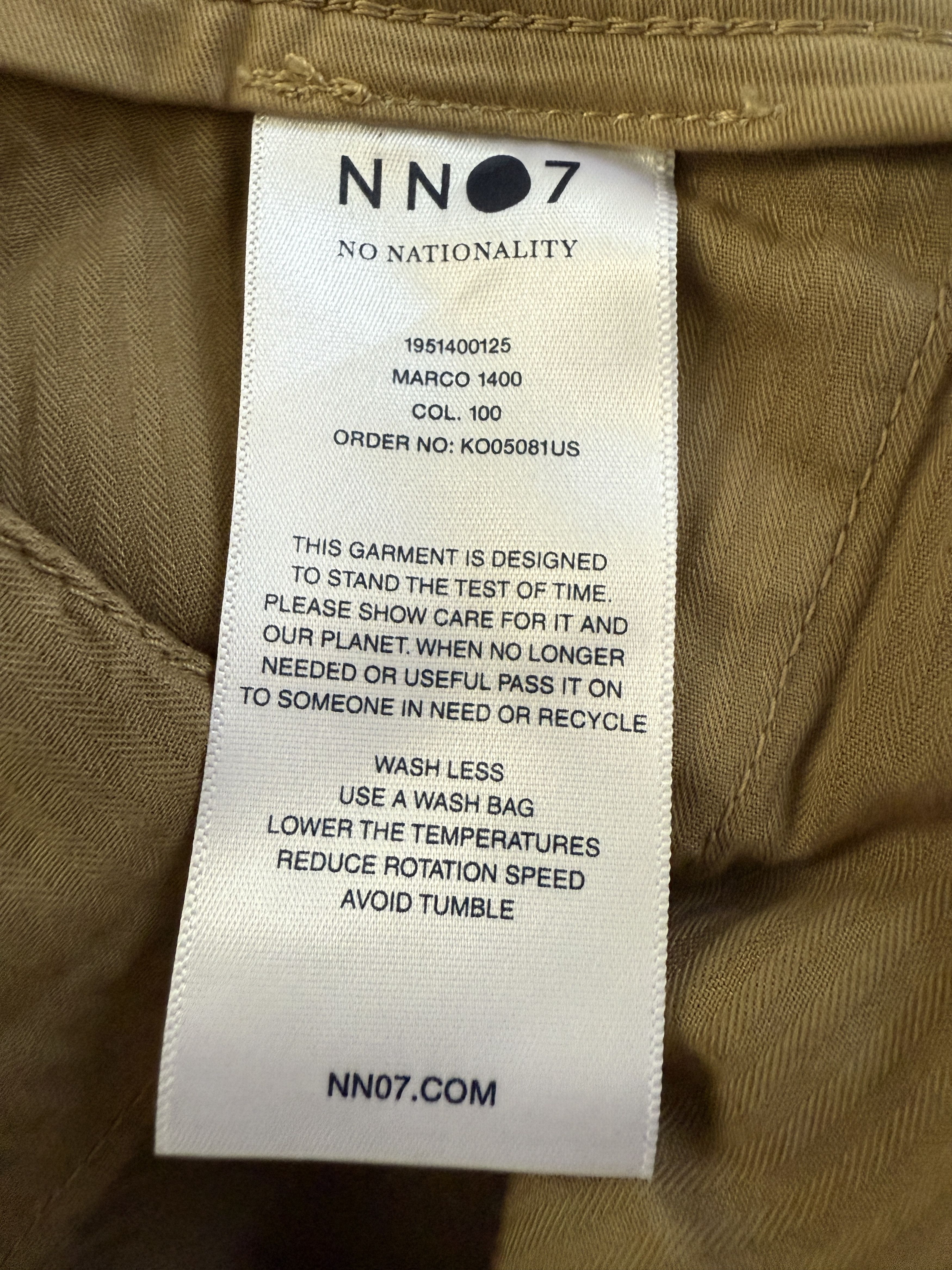 NN07 NN07 Marco Original Slim Fit Chino Size US 32 / EU 48 - 5 Thumbnail