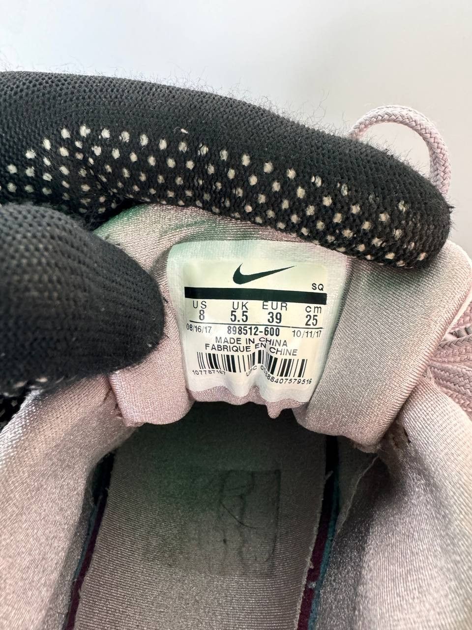 Nike × Vintage Nike Womens Air Max 90 Pink Gray Velvet Sneakers Shoes Size US 8 / IT 38 - 4 Thumbnail