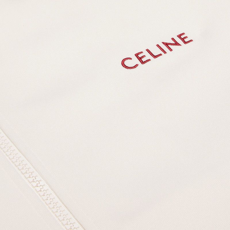 Celine o1bcso1str0126 2Y34G121O Tracksuit Jacket in Ecru/Burgundy Size M / US 6-8 / IT 42-44 - 4 Thumbnail