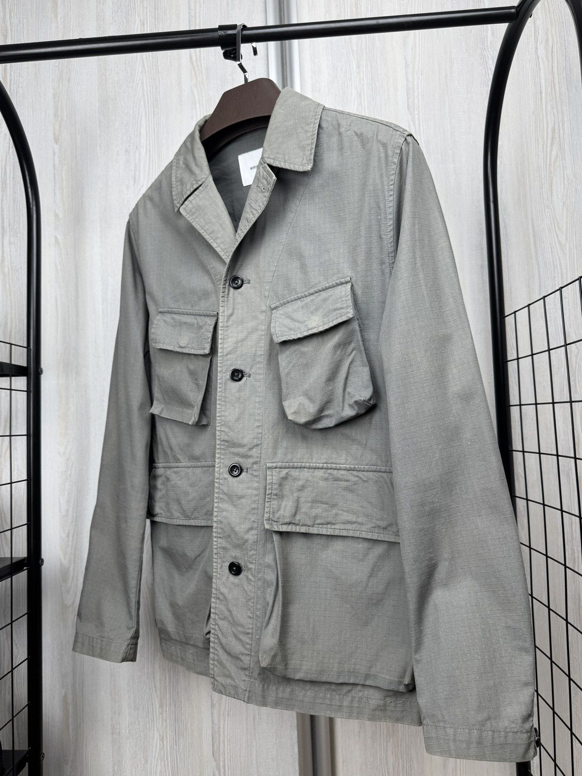 Norse Projects Norse Projects MADS RIPSTOP TAB SERIES multipocket jacket Size US S / EU 44-46 / 1 - 7 Thumbnail