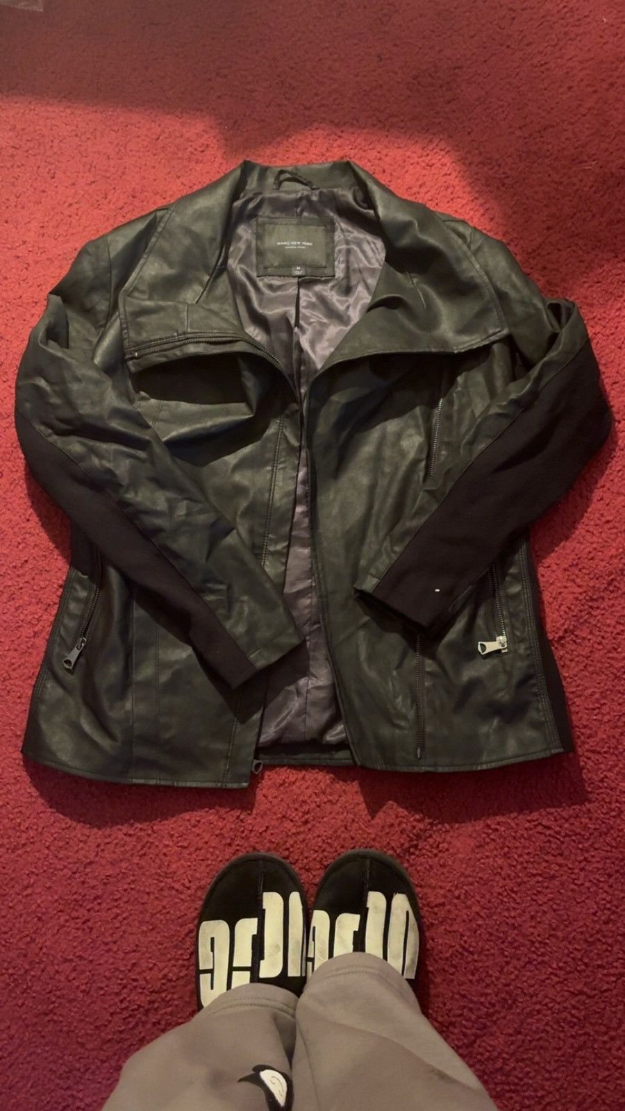 Japanese Brand × Vintage Black leather jacket Marc New York Size US M / EU 48-50 / 2 - 1 Thumbnail