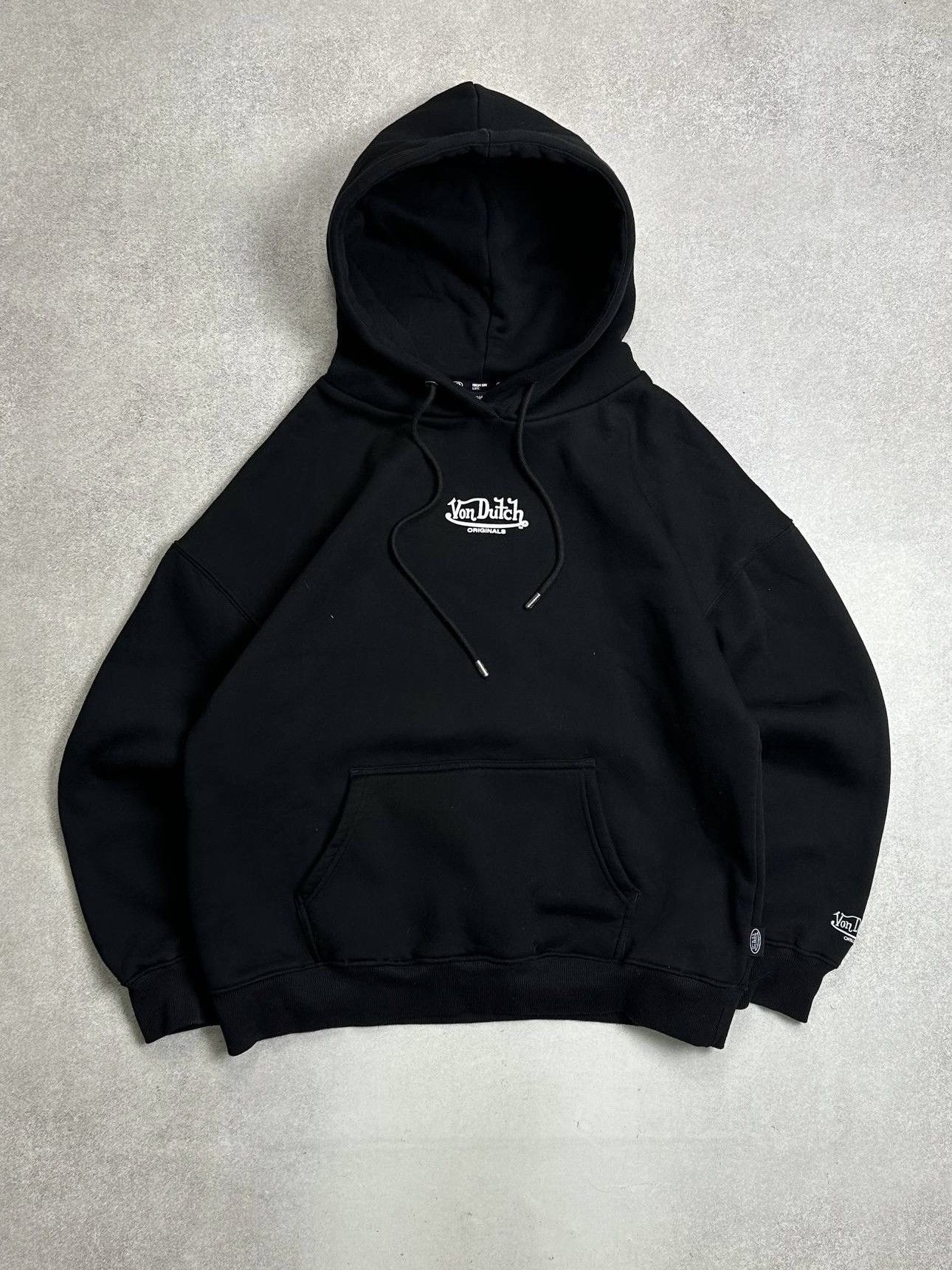 Von Dutch Von Dutch Big Logo Black Boxy Hoodie M Size US M / EU 48-50 / 2 - 2 Thumbnail