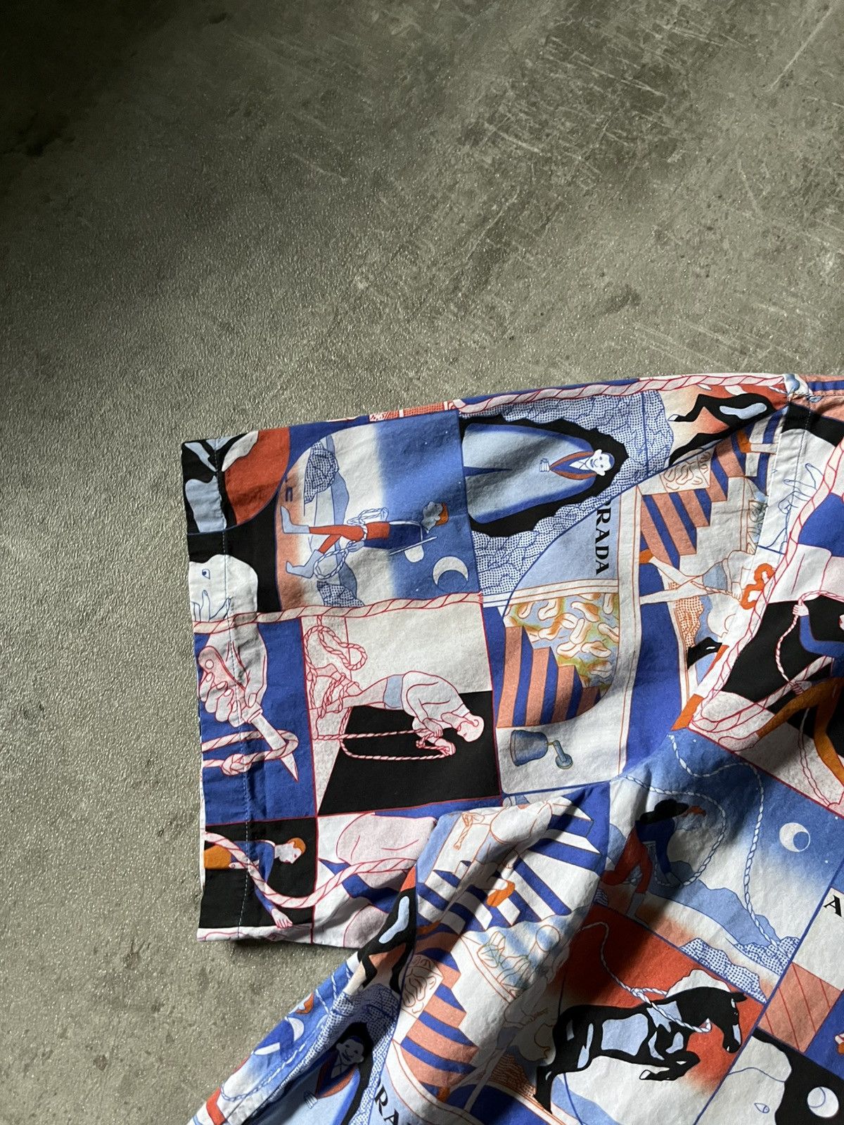 Prada Prada S/S 18 comics rope motif shirt multicolor Size US L / EU 52-54 / 3 - 6 Thumbnail