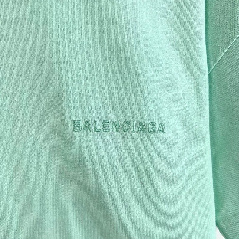 Balenciaga Balenciaga Mint green front and back embroidered monogram Size XS / US 0-2 / IT 36-38 - 6 Thumbnail