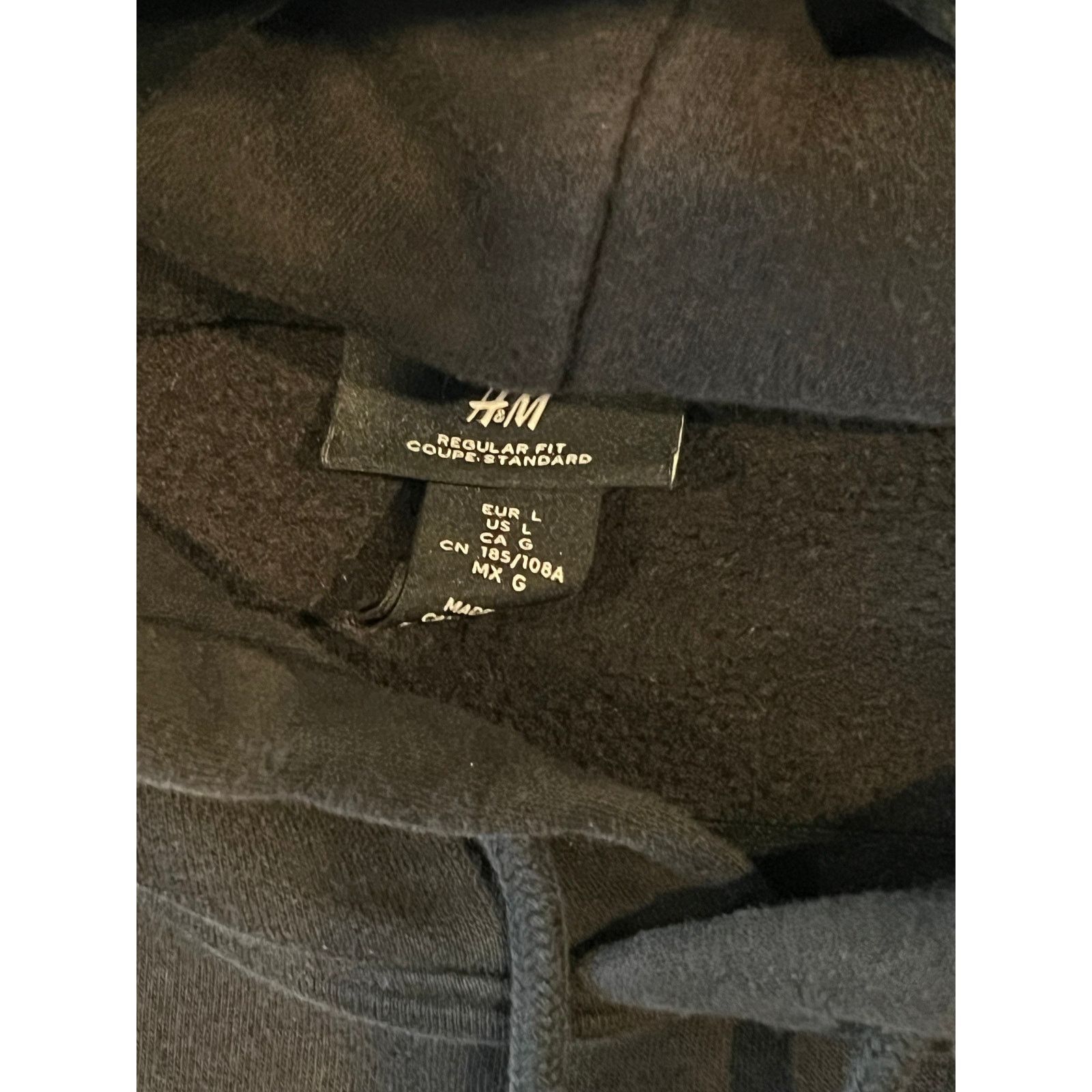 H&M H&M Regular Fit New York Pullover Black Hoodie Mens L Size US L / EU 52-54 / 3 - 4 Thumbnail