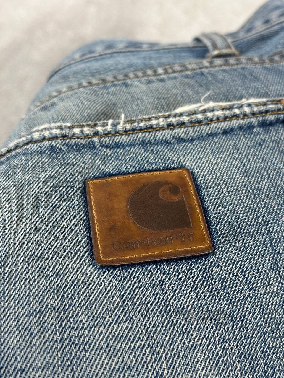 Carhartt Wip Vintage Carhartt Klondike Cut Of Denim Shorts Size US 33 - 7 Thumbnail