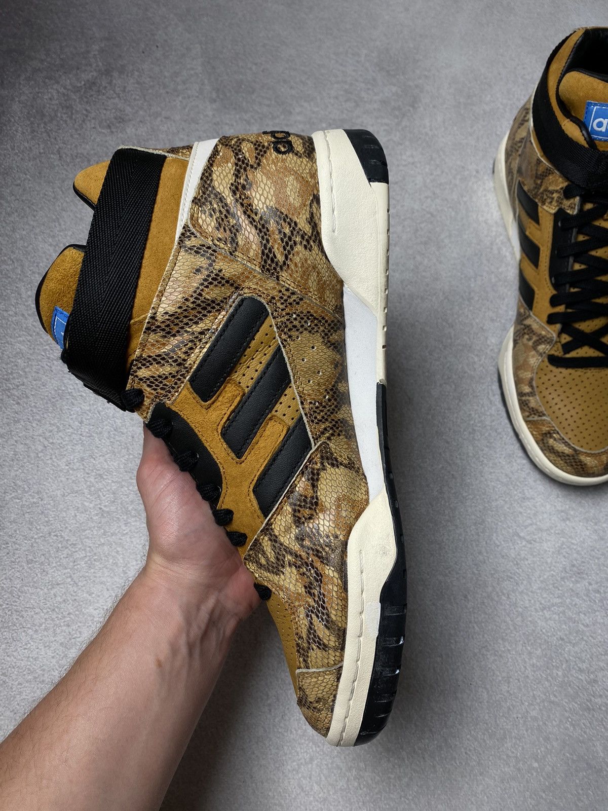 Jeremy Scott RARE Vintage Adidas Enforcer Mid Pellegrini Snakeskin Q34163 Size US 11.5 / EU 44-45 - 7 Thumbnail