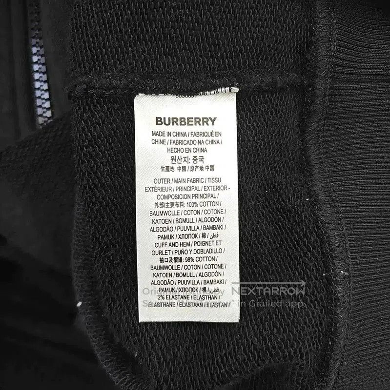 Burberry Burberry Black Women's Hoodie with Logo. Size L / US 10 / IT 46 - 4 Thumbnail
