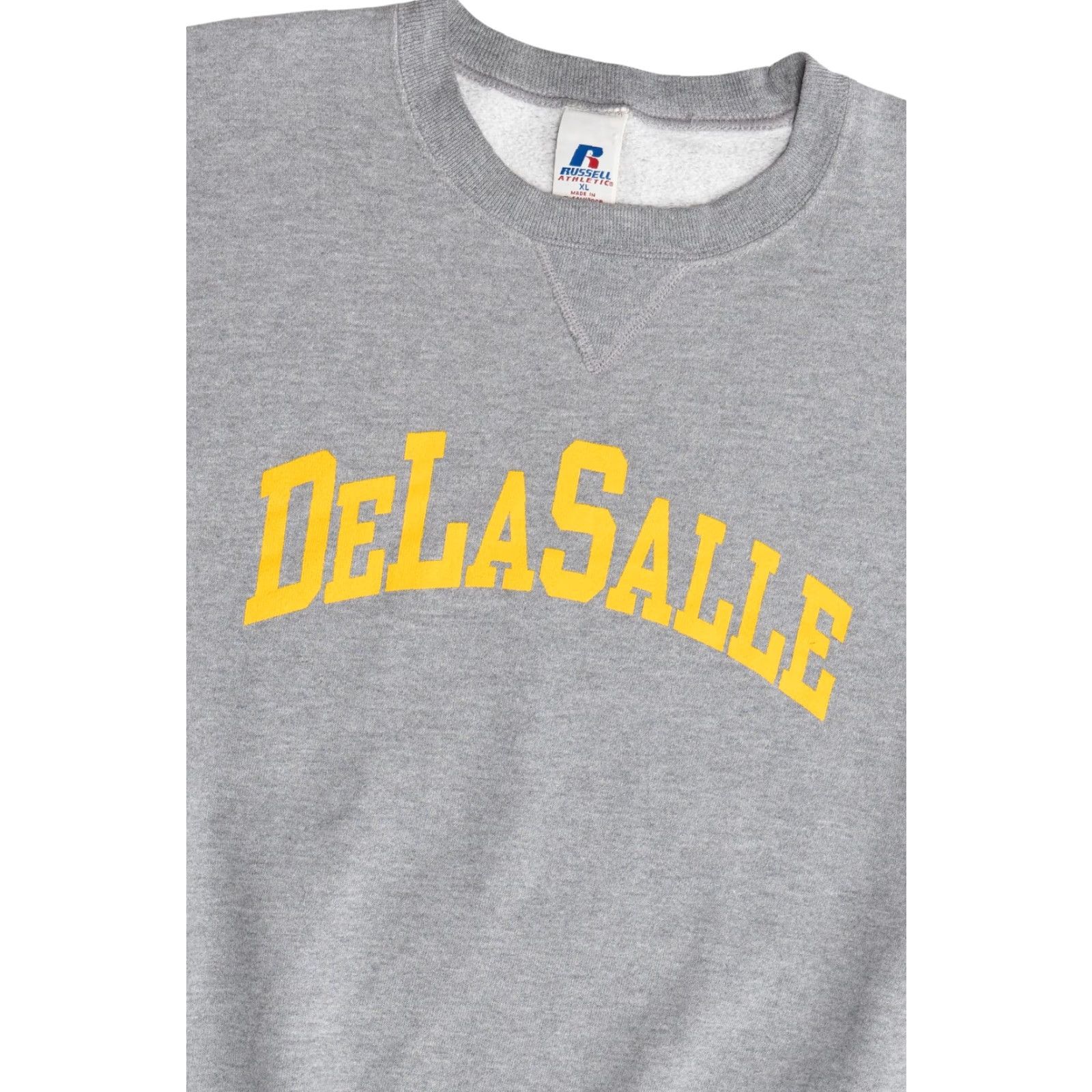 Russell Athletic VINTAGE DeLaSalle High School Sweatshirt Russell Athletic X-Large Grey Cotton / Polyester Long Sleeve 2000s Mens Women Boys Girls Size US XL / EU 56 / 4 - 2 Thumbnail