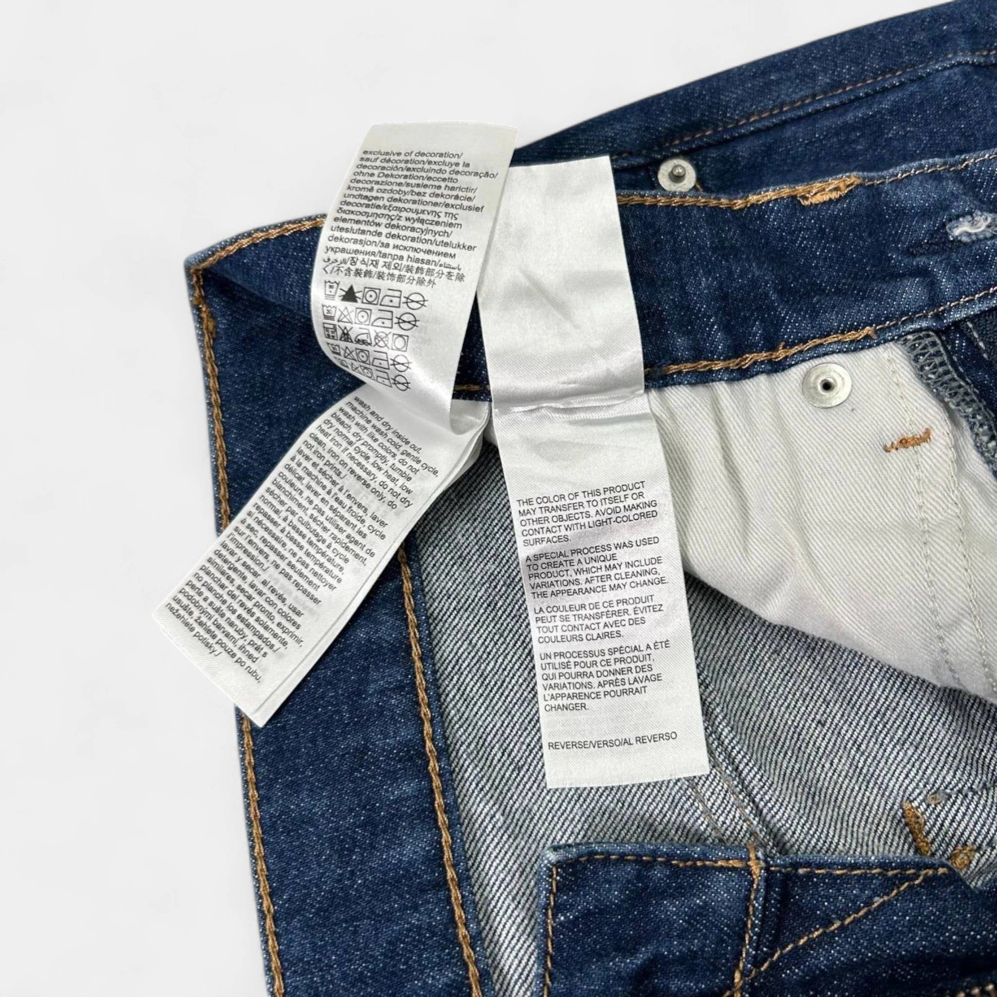 Calvin Klein 205W39NYC Calvin Klein Andy Warhol Straight Cut Blue Jeans Size US 29 - 8 Thumbnail