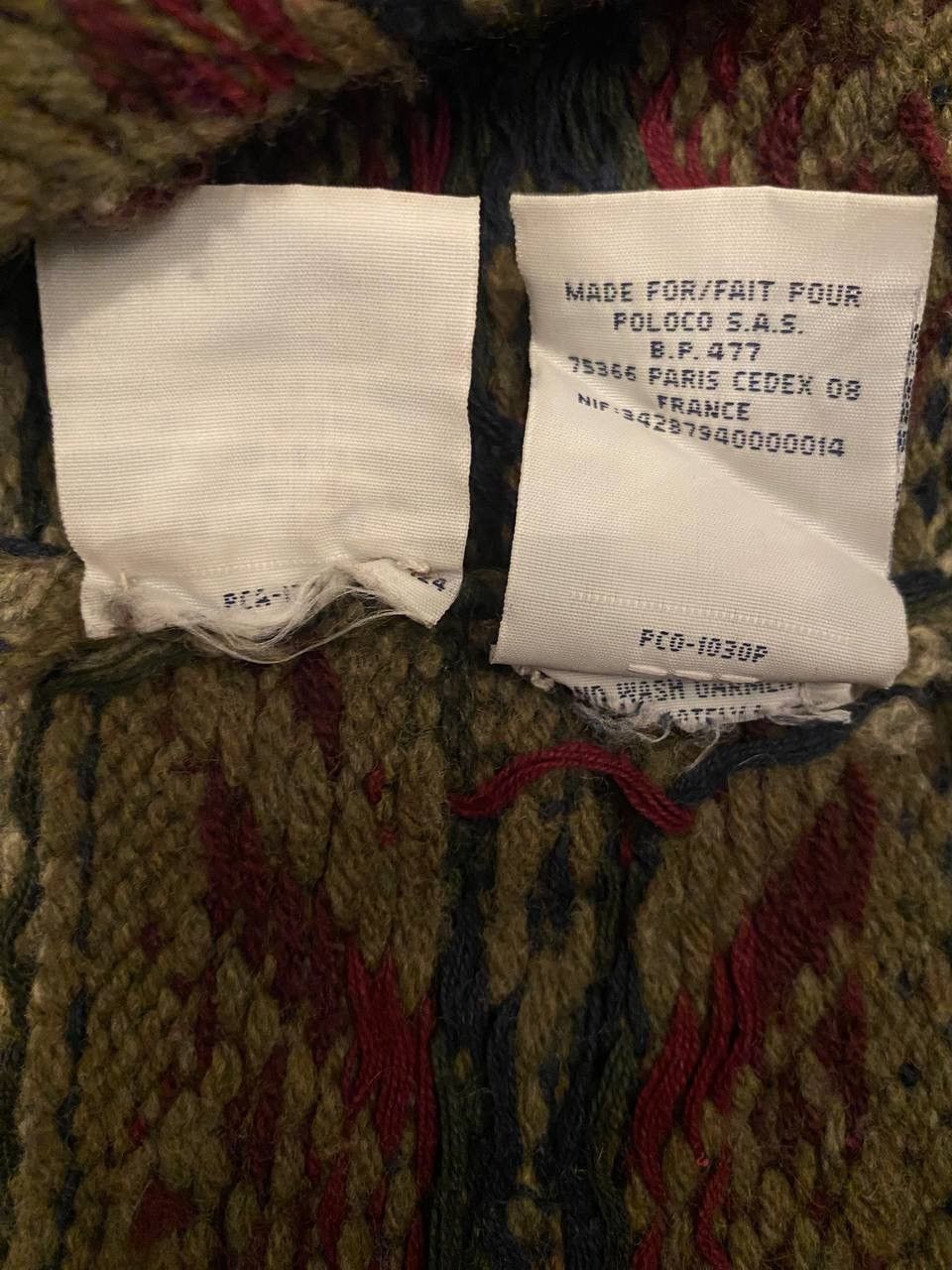 Polo Ralph Lauren × Ralph Lauren × Vintage Ralph Lauren Vintage Hand Knit Lambswool Sweater Size US L / EU 52-54 / 3 - 9 Thumbnail