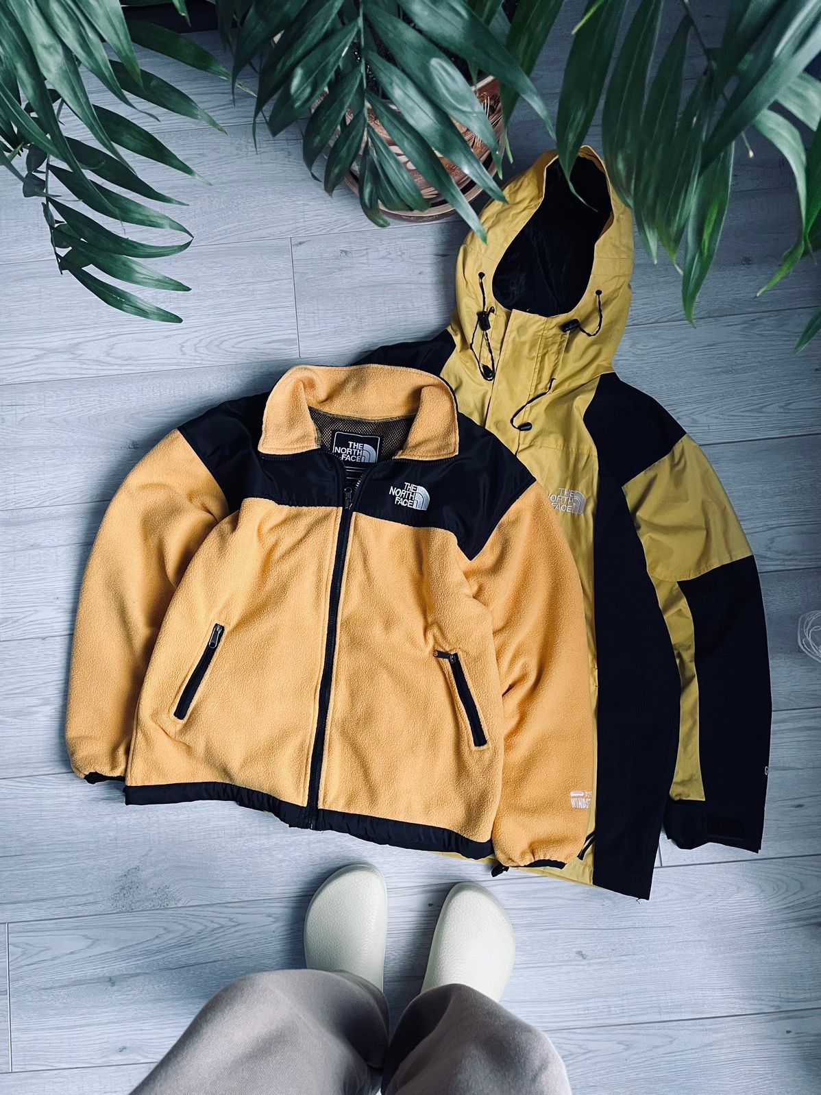 Pre-owned Outdoor Life X The North Face 2in1 The North Face Gore Tex Fleece Shell Jacket In Yellow