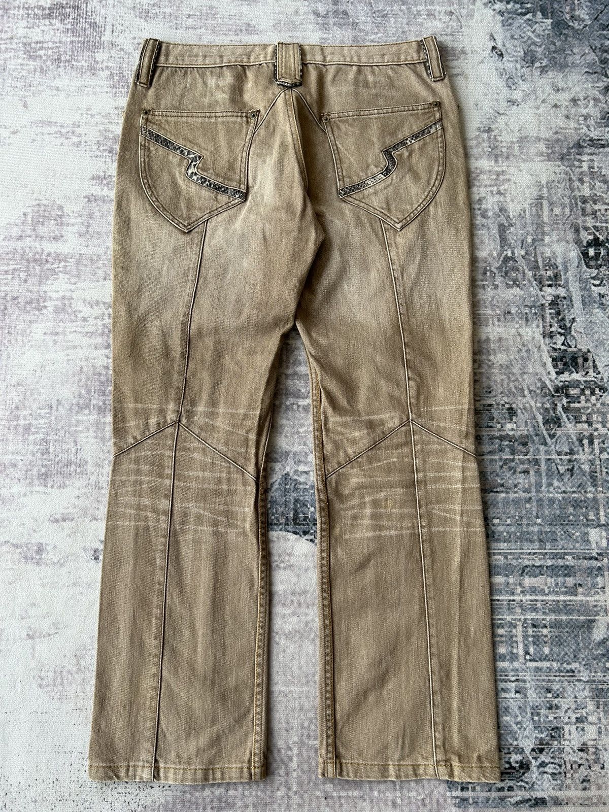 14th Addiction Snake Punk Semantic Design Pants Size US 31 - 3 Thumbnail