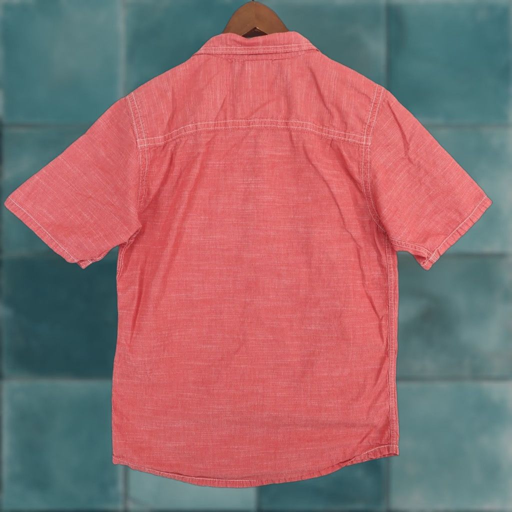 KAVU KAVU Short Sleeve Shirt Mens S Red Button Up 100% Cotton Size US S / EU 44-46 / 1 - 1 Thumbnail