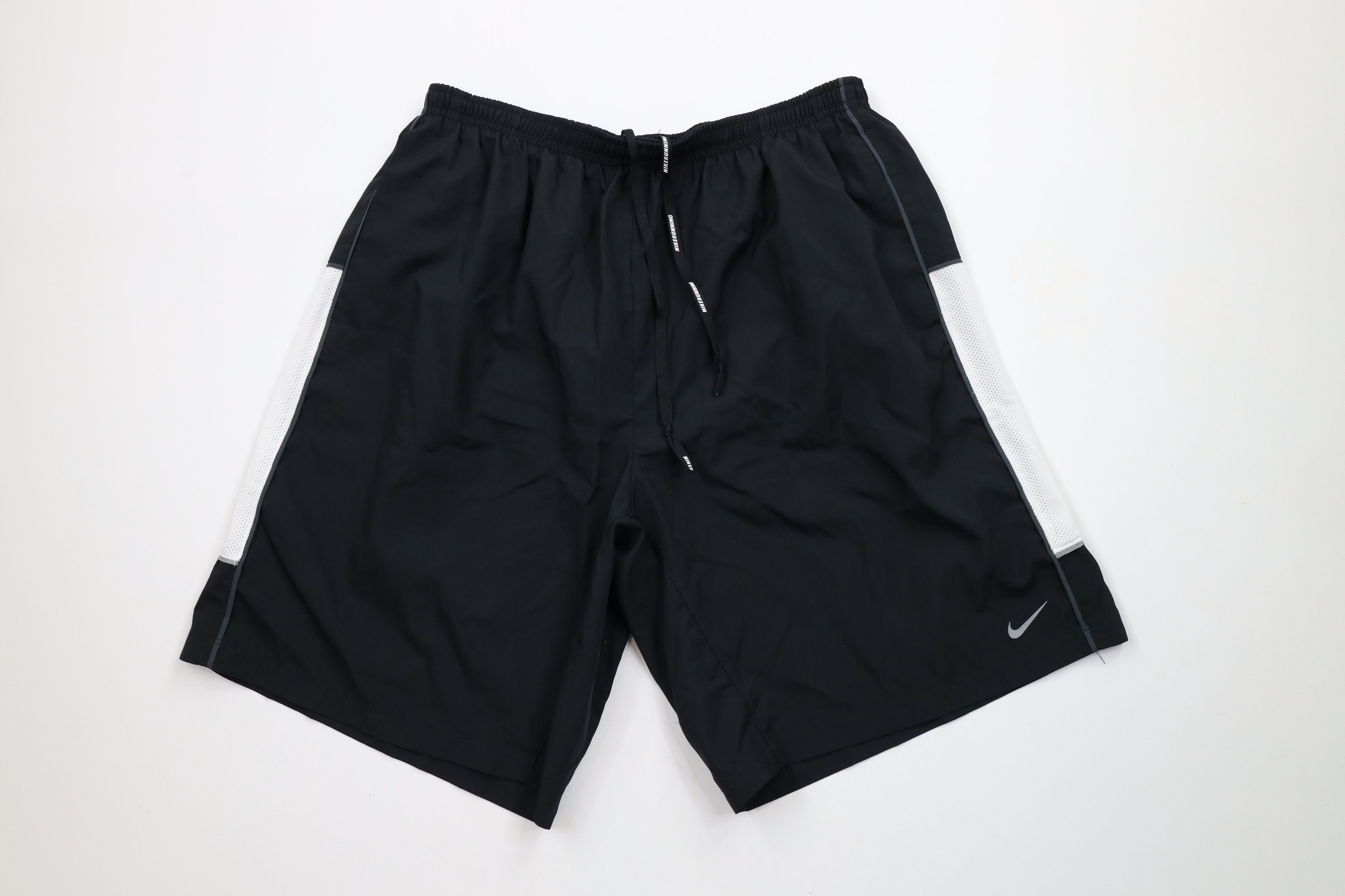 Nike × Vintage Vintage Nike Running Swoosh Lined Above Knee Shorts Size US 34 / EU 50 - 1 Thumbnail