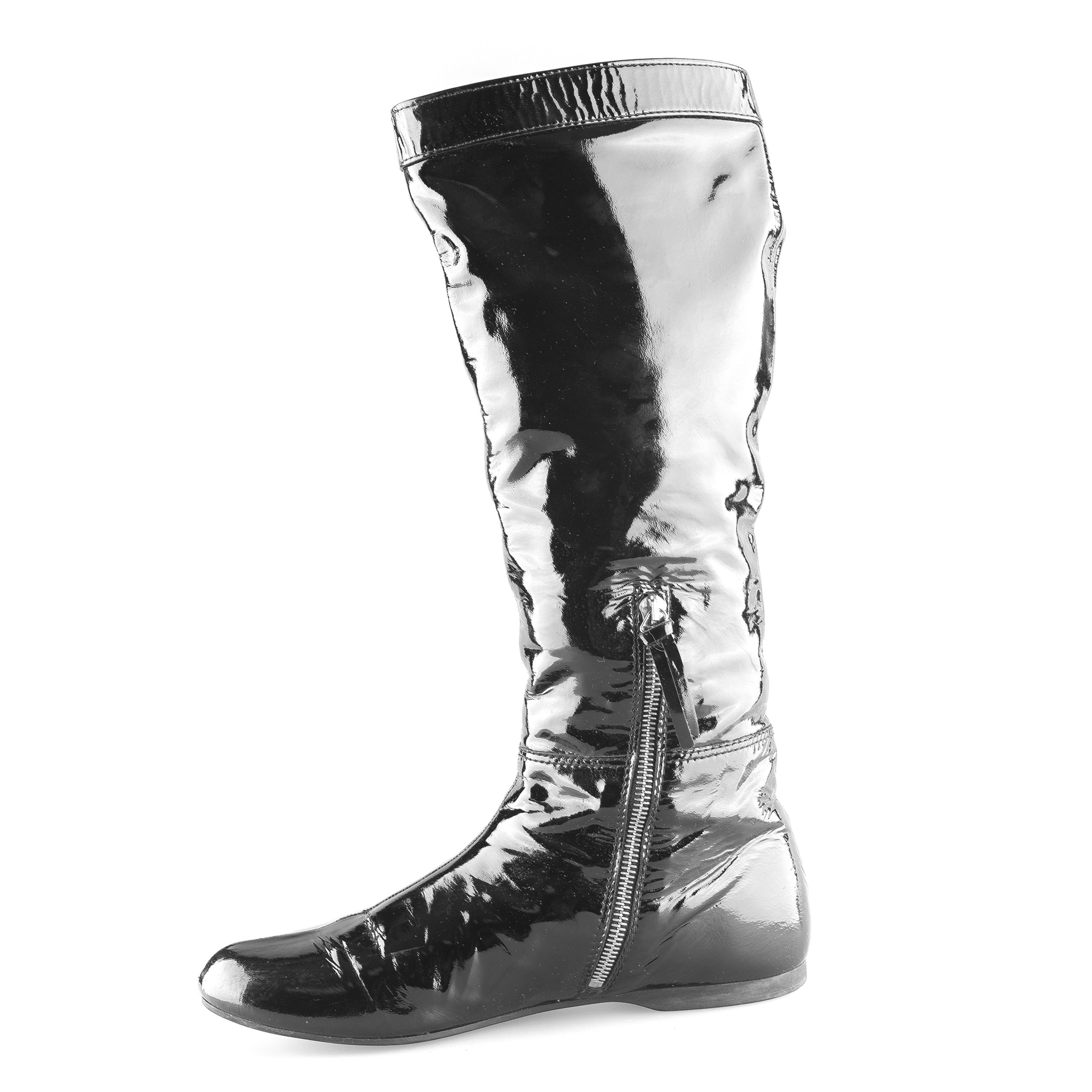 Miu Miu Miu Miu Black Patent Leather Vintage Buckle Boots (37 EU) Size US 6 / IT 36 - 5 Thumbnail