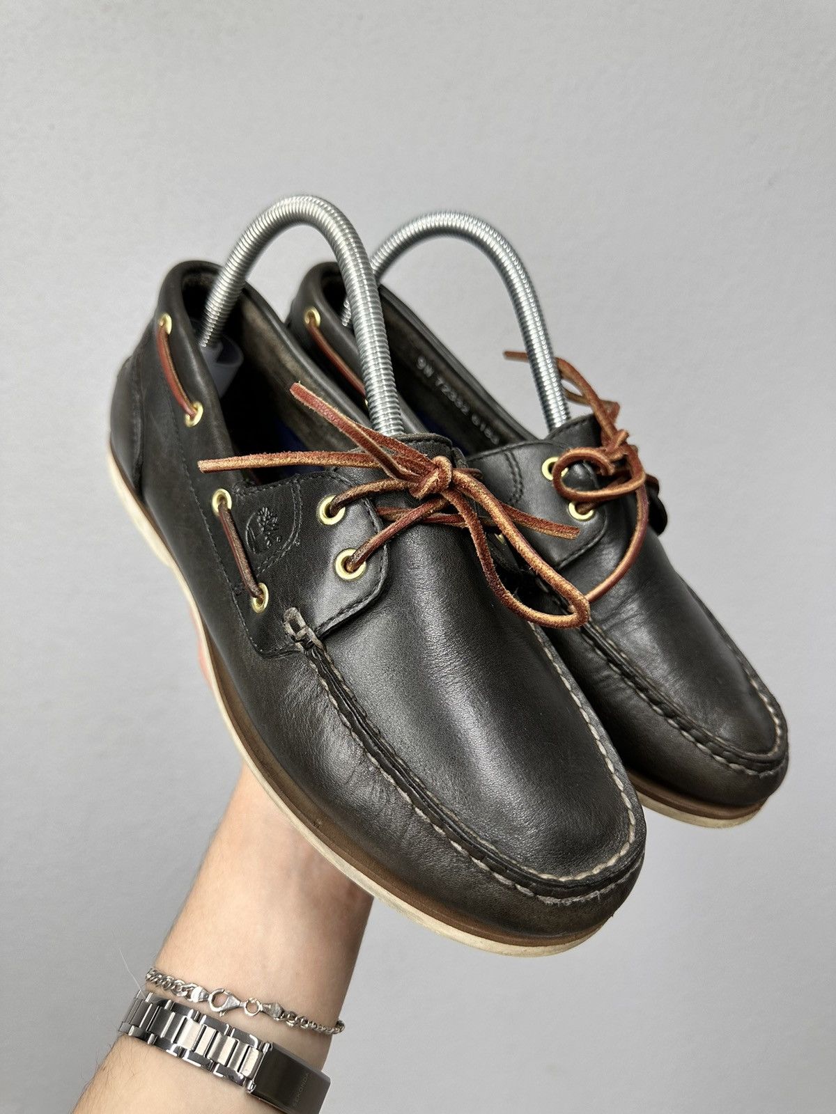 Timberland Vintage Loafers Timberland Shoes Leather Brown Guidi AS 98 Size US 8 / EU 41 - 1 Thumbnail