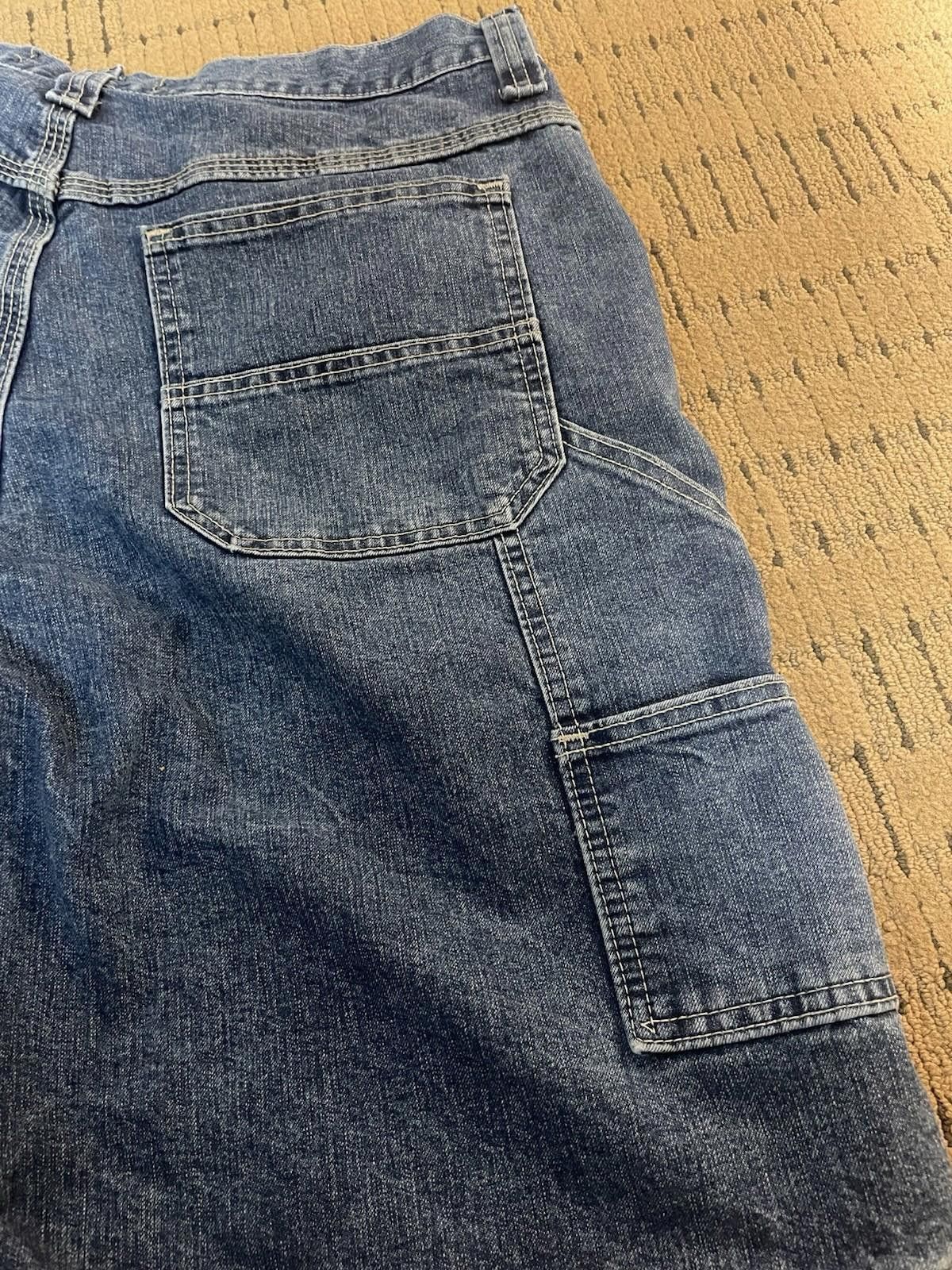 Lee Vintage LEE Jorts Men's 32 Blue Denim Loose Carpenter Shorts Size US 32 / EU 48 - 6 Thumbnail