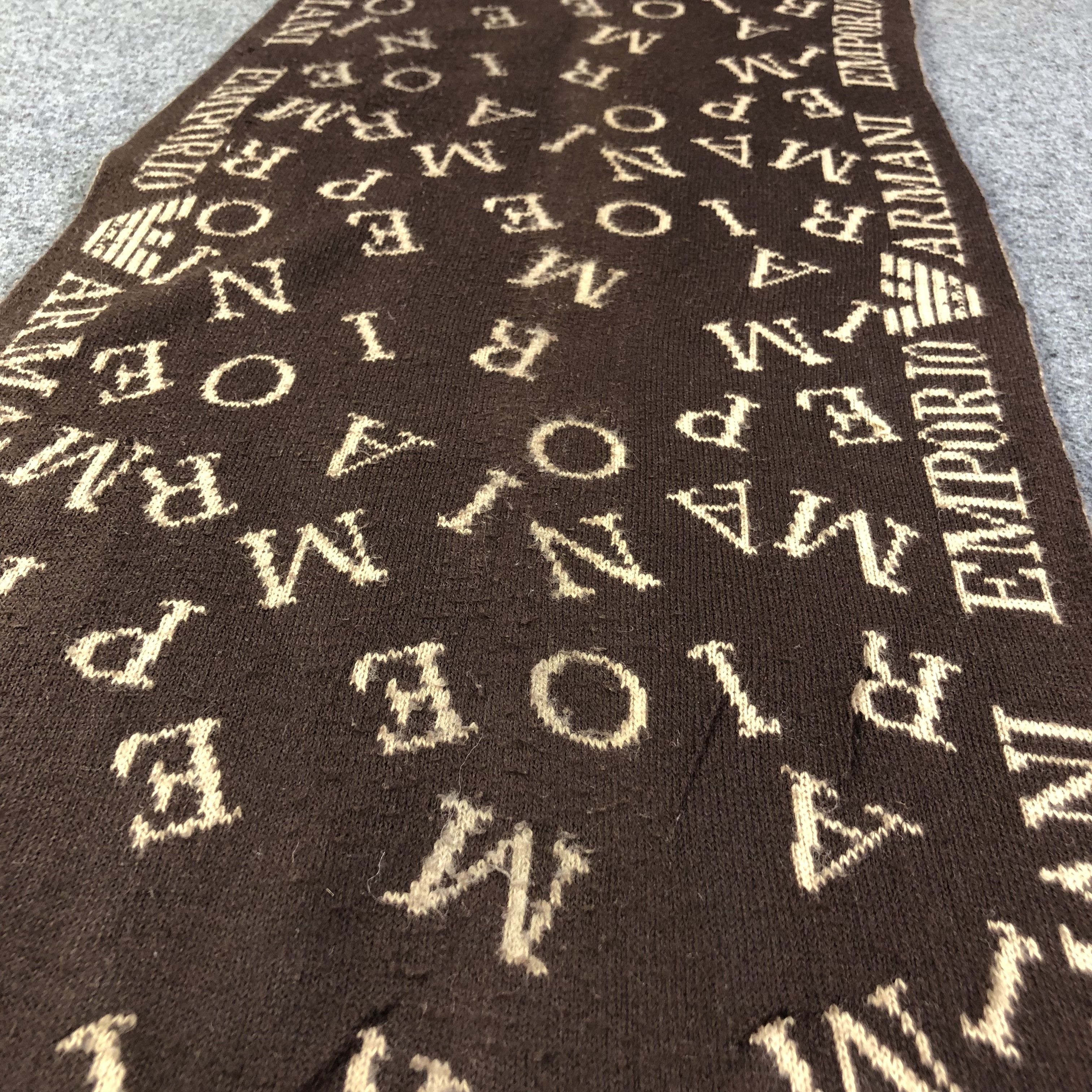 Emporio Armani Emporio Armani Wool Scarf Muffler V1311 Size ONE SIZE - 7 Thumbnail