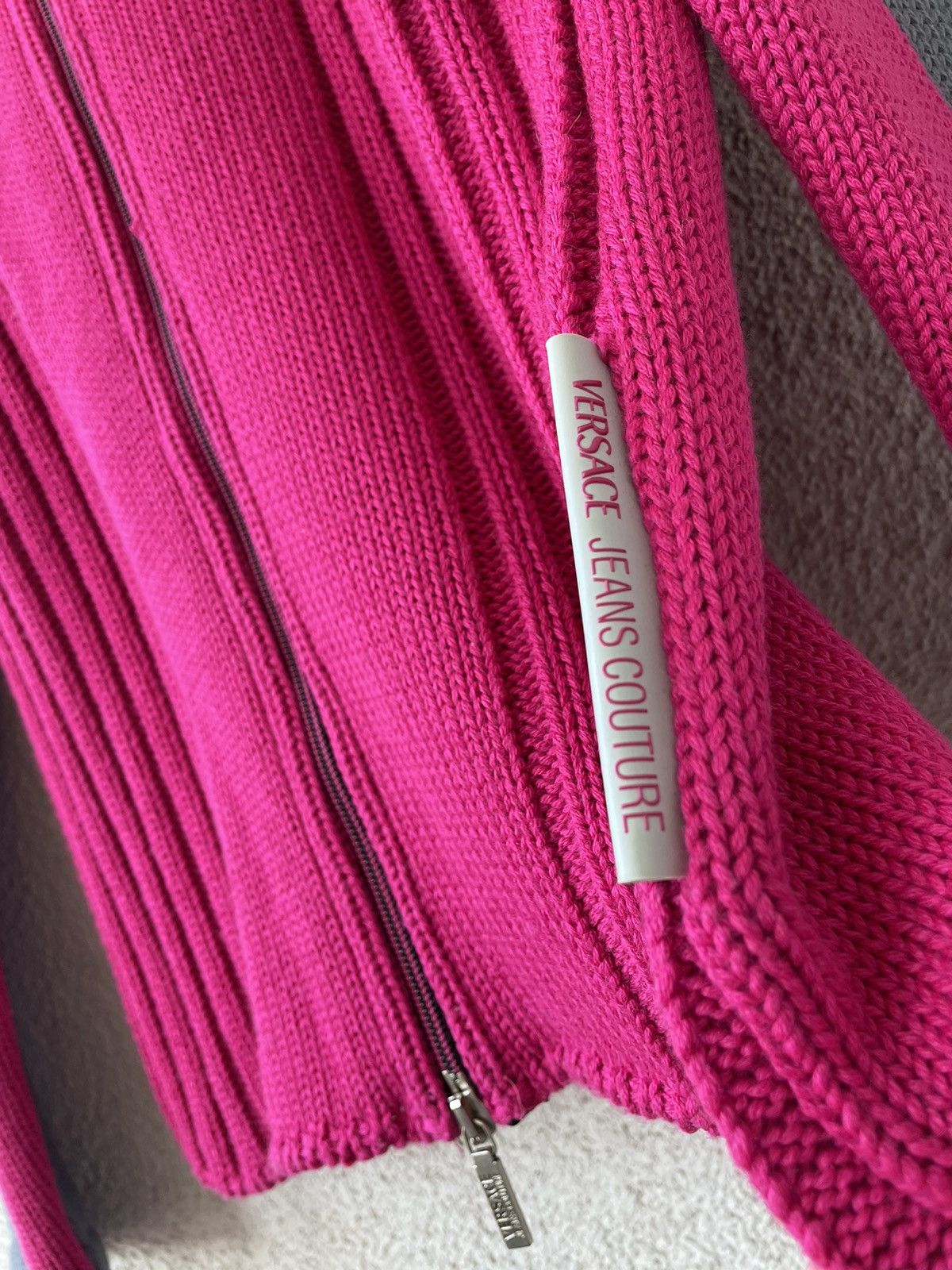 Versace Jeans Couture Versace Jeans Couture Women Pink Knitted Hoodie Size S Wool Size S / US 4 / IT 40 - 5 Thumbnail