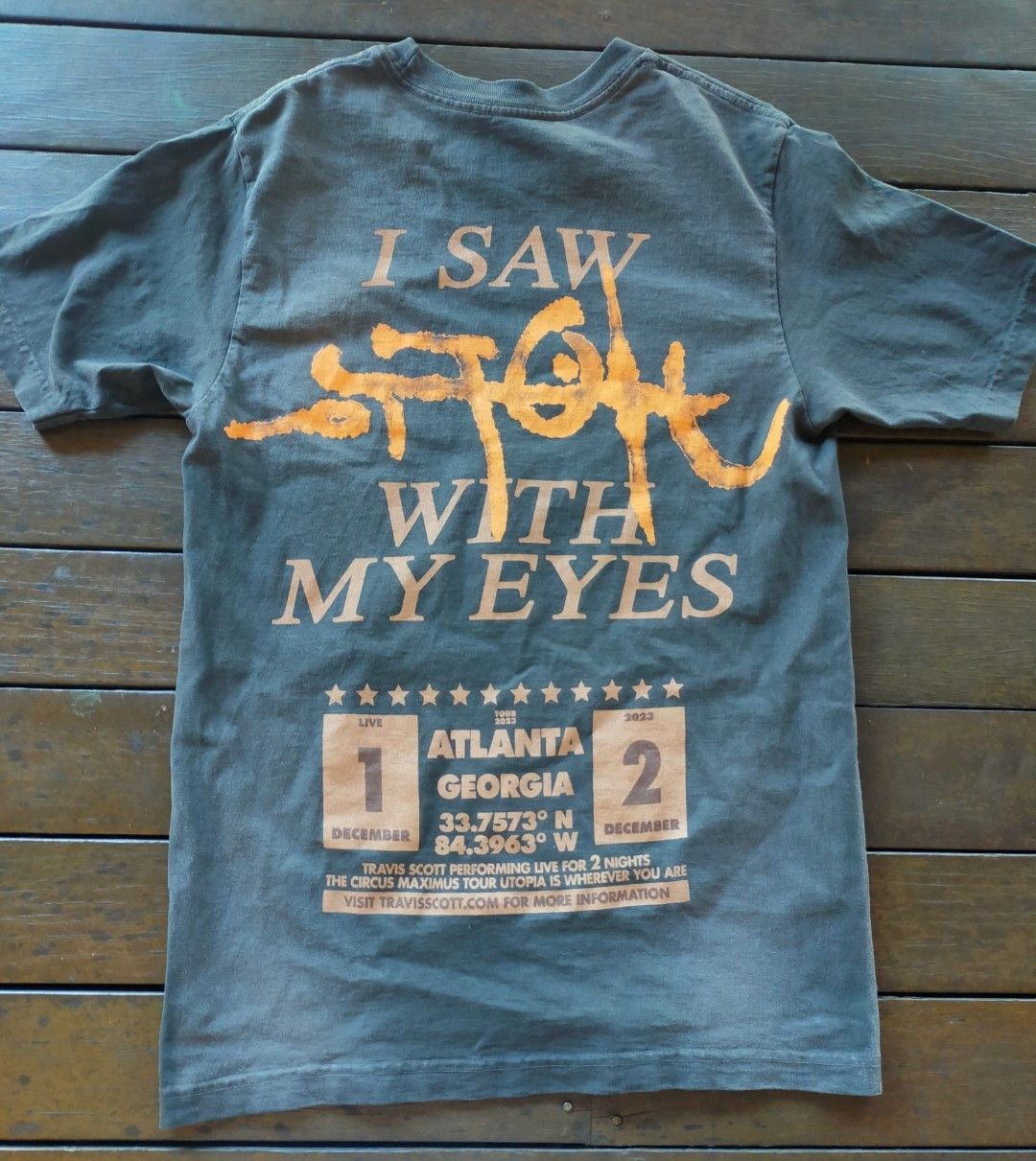 Travis Scott Travis Scott Atlanta Georgia Utopia tour merch shirt Size US S / EU 44-46 / 1 - 4 Thumbnail