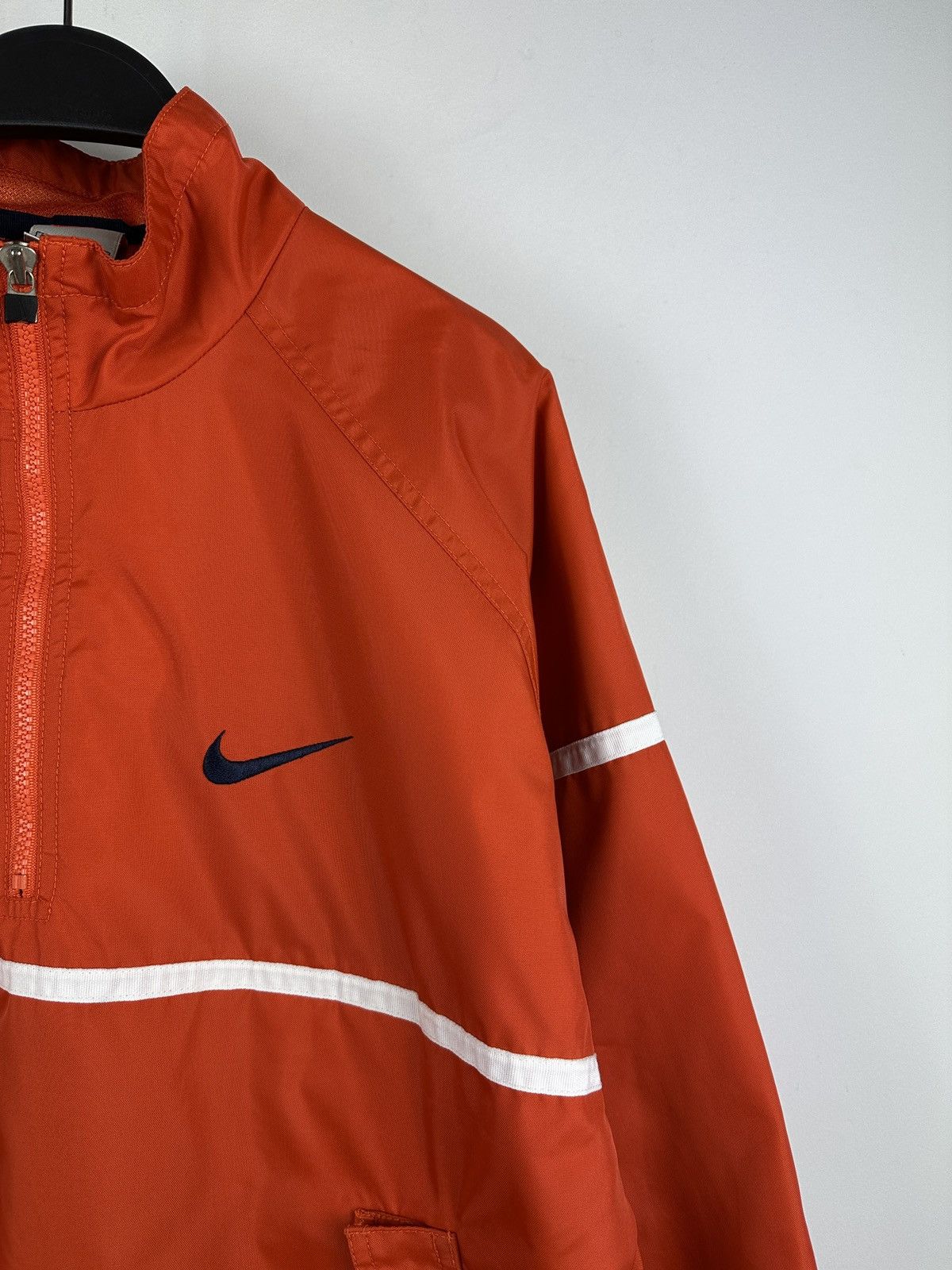 Nike × Vintage 🍊Vintage 90’s Nike Nylon Big Logo Baggy Anorak Jacket Y2K Size US S / EU 44-46 / 1 - 10 Thumbnail