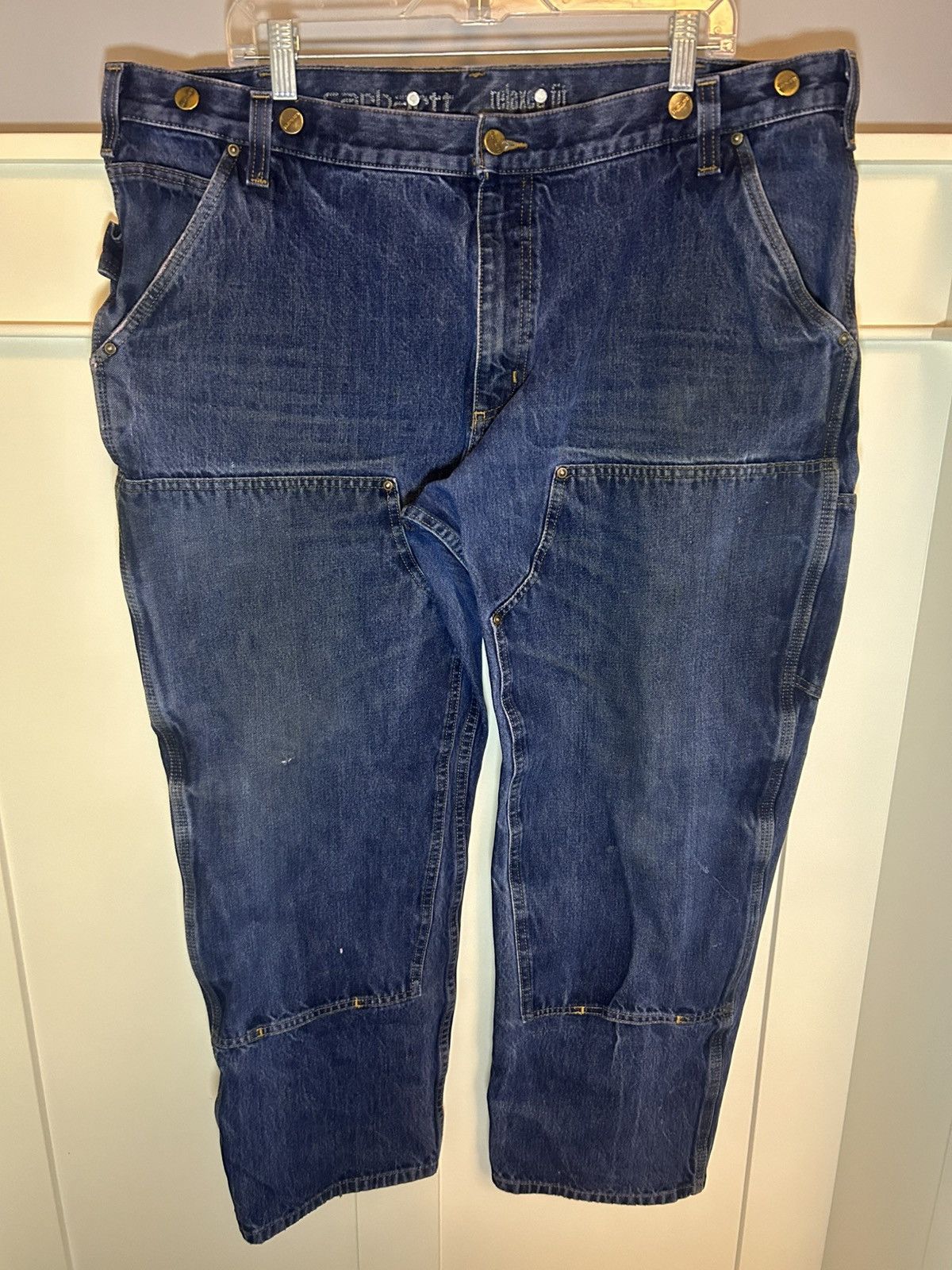 Carhartt × Vintage Carhartt Double Knee relaxed fit carpenter jeans Size US 42 / EU 58 - 1 Thumbnail