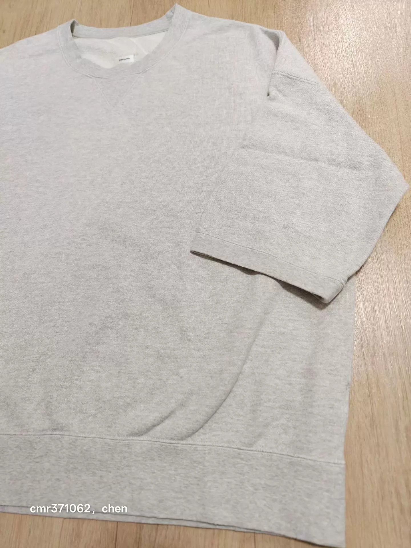 Visvim VISVIM 22SS AMPLUS SWEAT CRASH 7/8Sleeve Grey1 3 Size US L / EU 52-54 / 3 - 3 Thumbnail