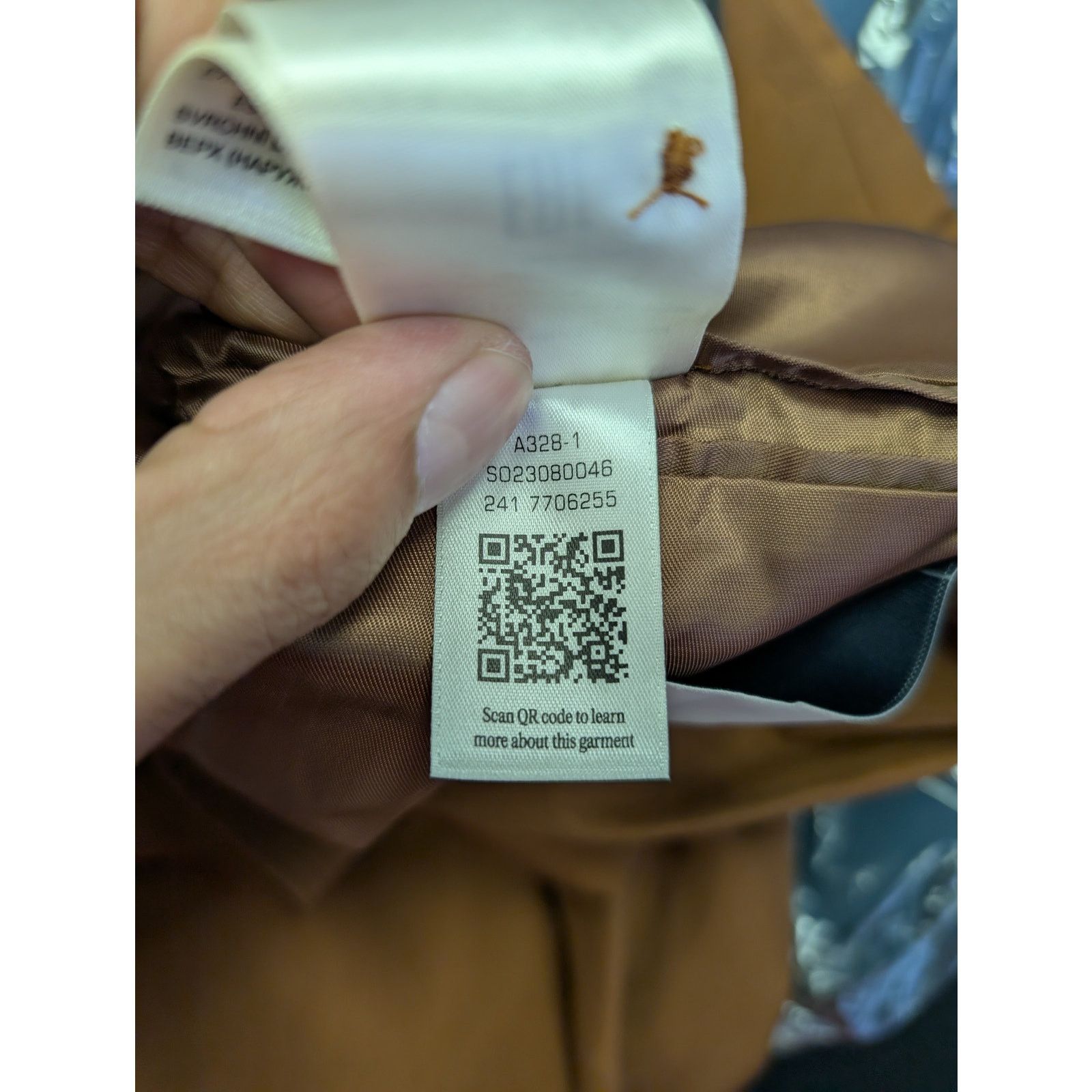 Gant o1rshd1 CC20 Relaxed Silk Suit Blazer Jacket in Cognac Brown Size US S / EU 44-46 / 1 - 22 Thumbnail