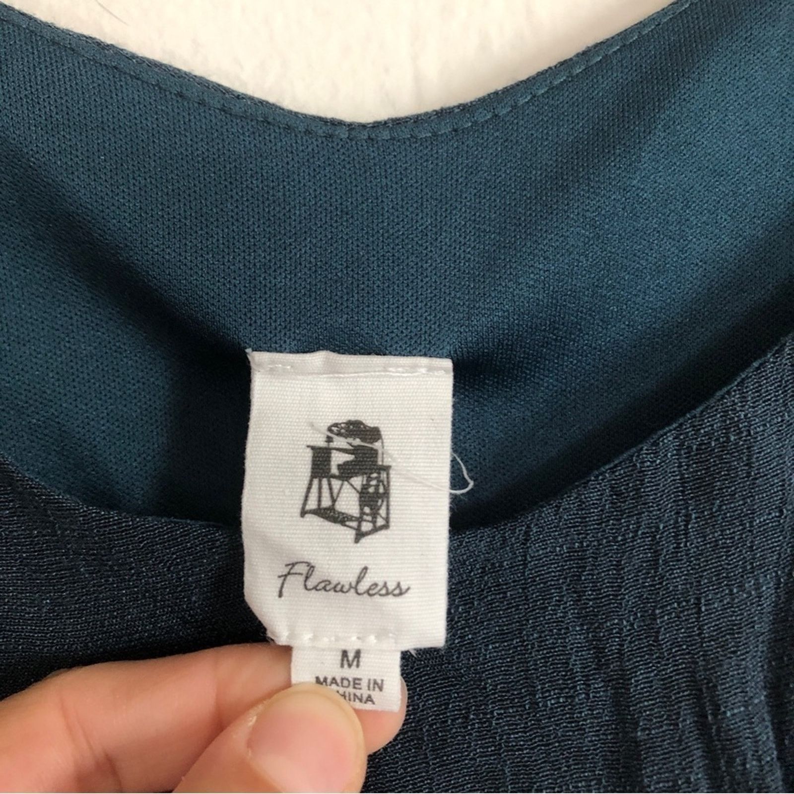 Other Flawless Navy Blue Wide Leg Spaghetti Strap Romper Jumpsuit Size 30" / US 8 / IT 44 - 7 Thumbnail