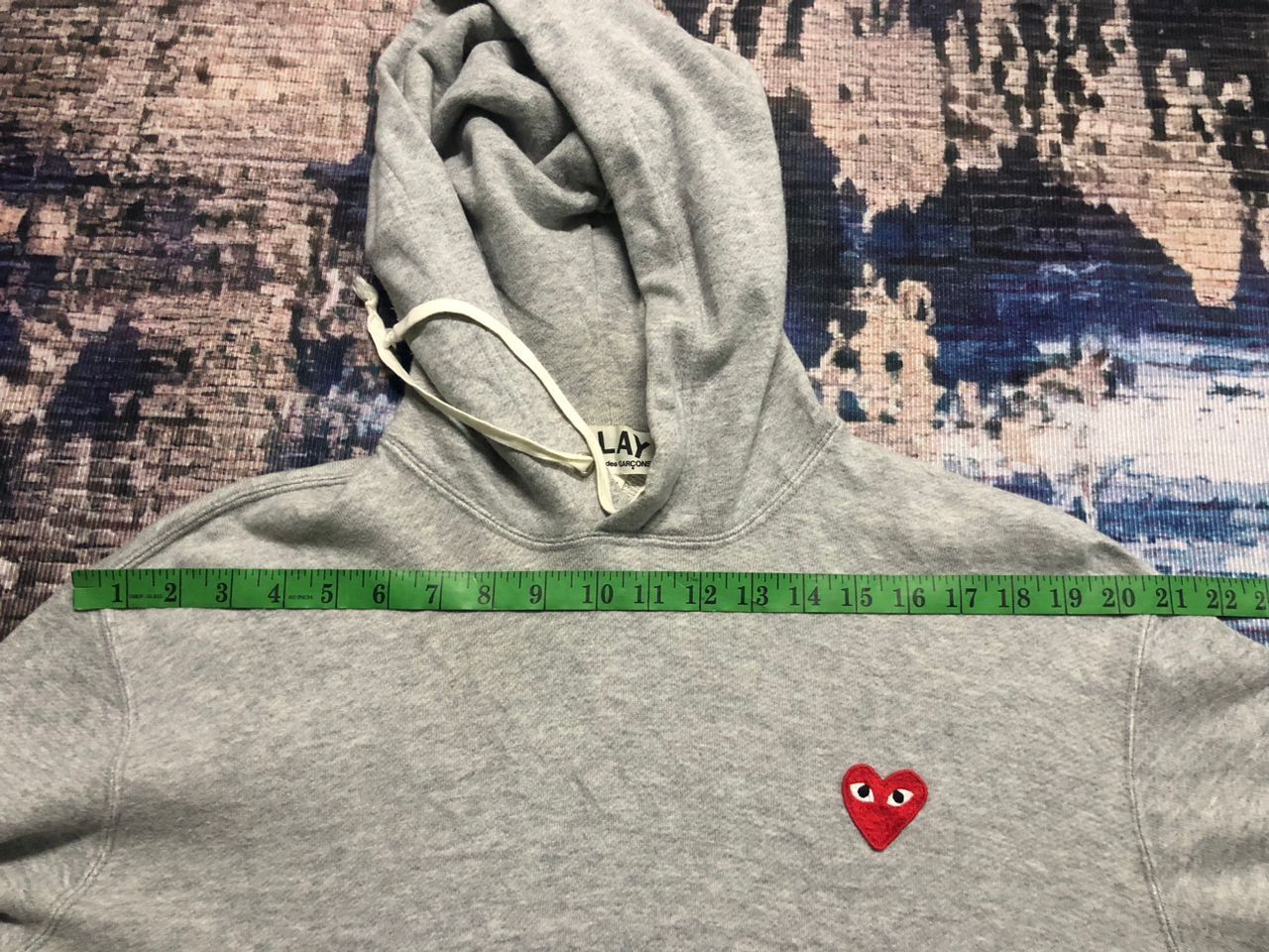 Comme des Garcons PLAY Comme Des Garcons Play Hoodie Fullover Grey AD2012 Size US M / EU 48-50 / 2 - 19 Thumbnail