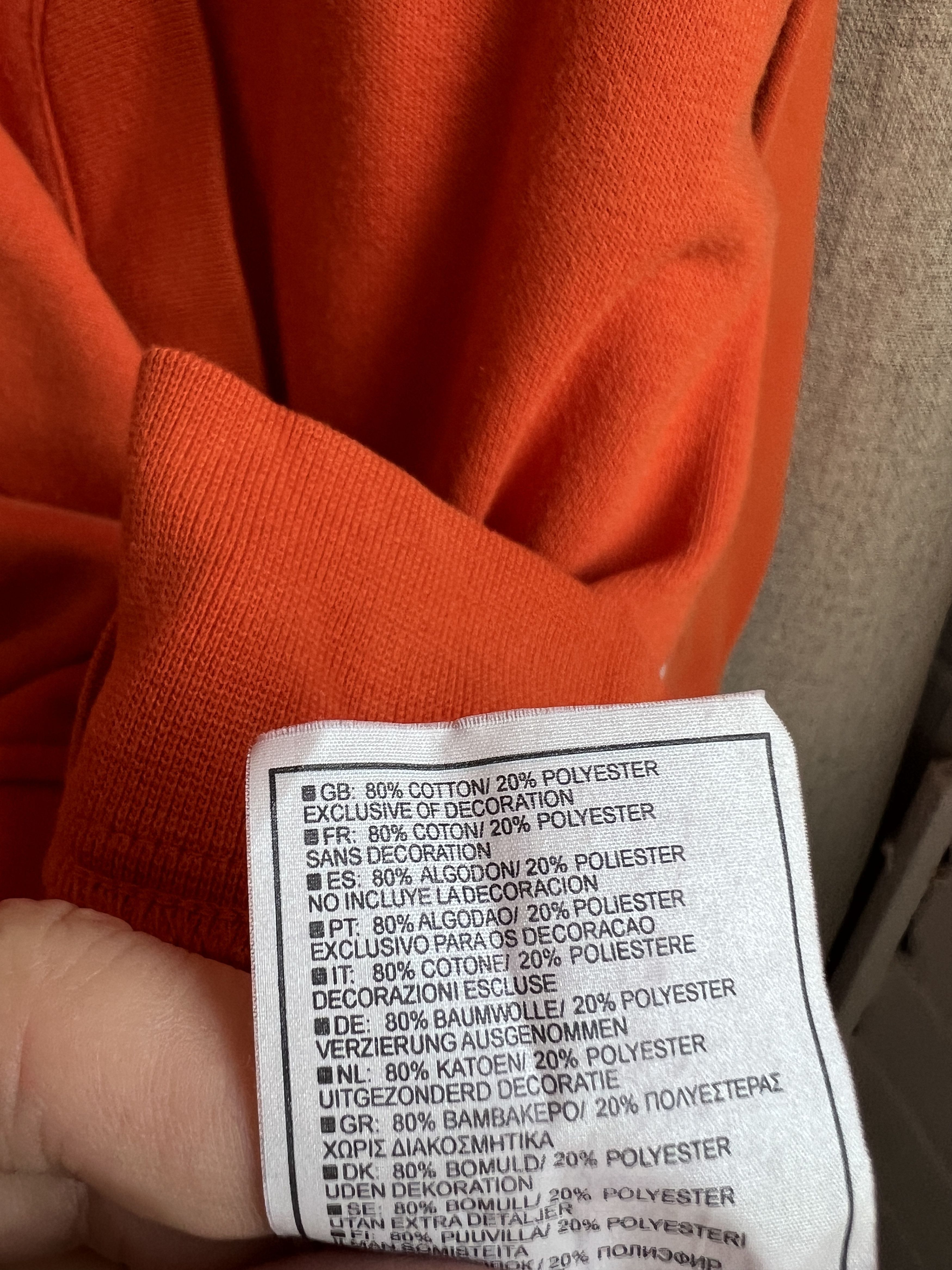 Nike Vintage Y2K Nike Big Logo Box Fit Orange Hoodie Size US M / EU 48-50 / 2 - 5 Thumbnail