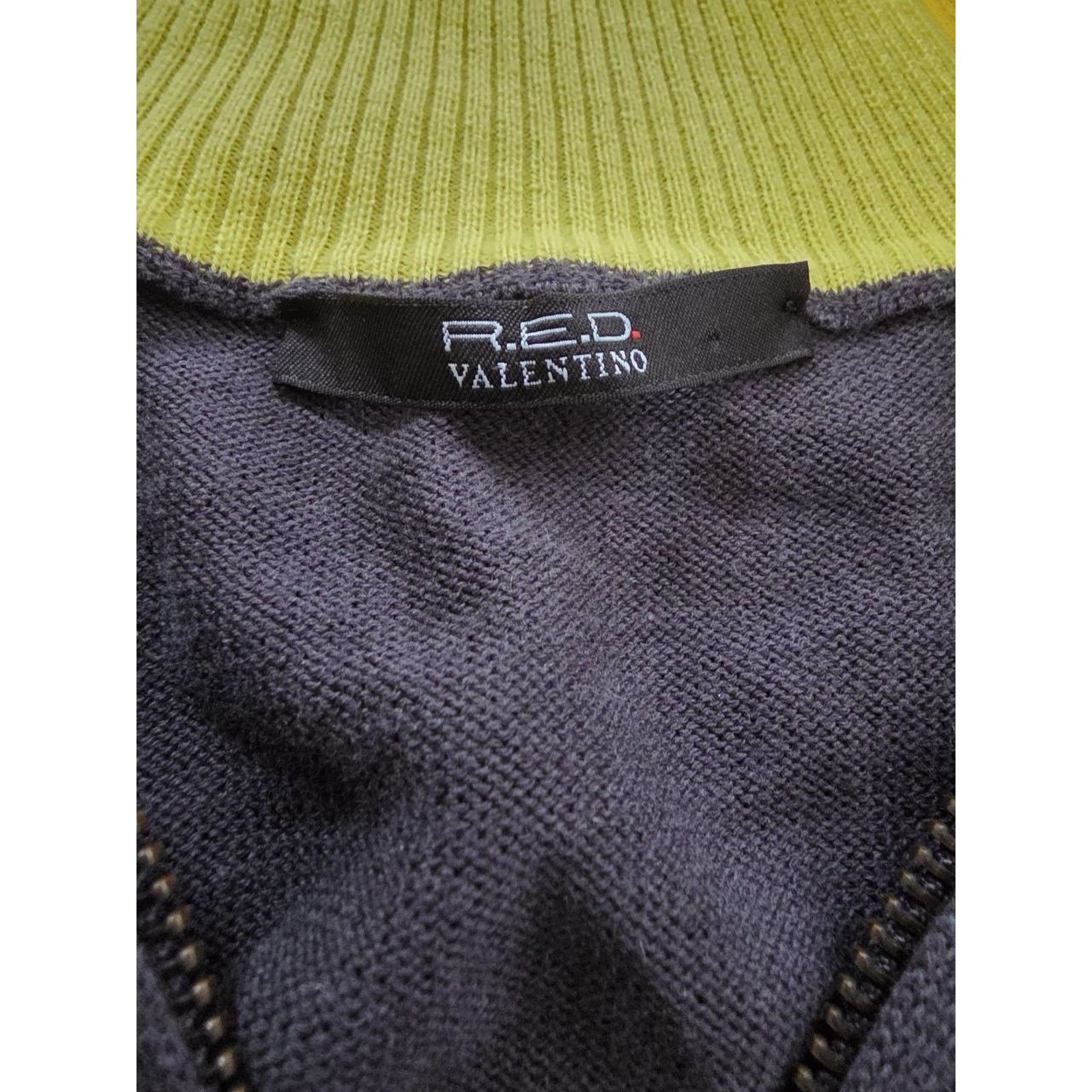 Valentino VALENTINO Red Cardigan Men's Full Zip Black Size XL A001787 Size US XL / EU 56 / 4 - 10 Thumbnail