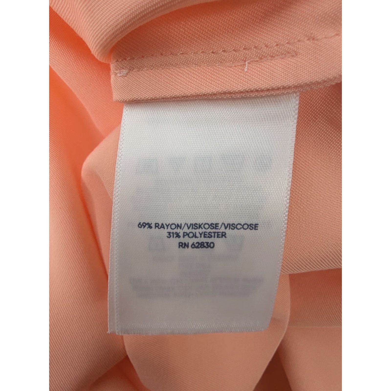 Lands' End Lands’ End Dolman Sleeve Button Peach Orange Top 1X Womens Size 1X Orange Button-Up Shirt-Top Size XL / US 12-14 / IT 48-50 - 7 Thumbnail