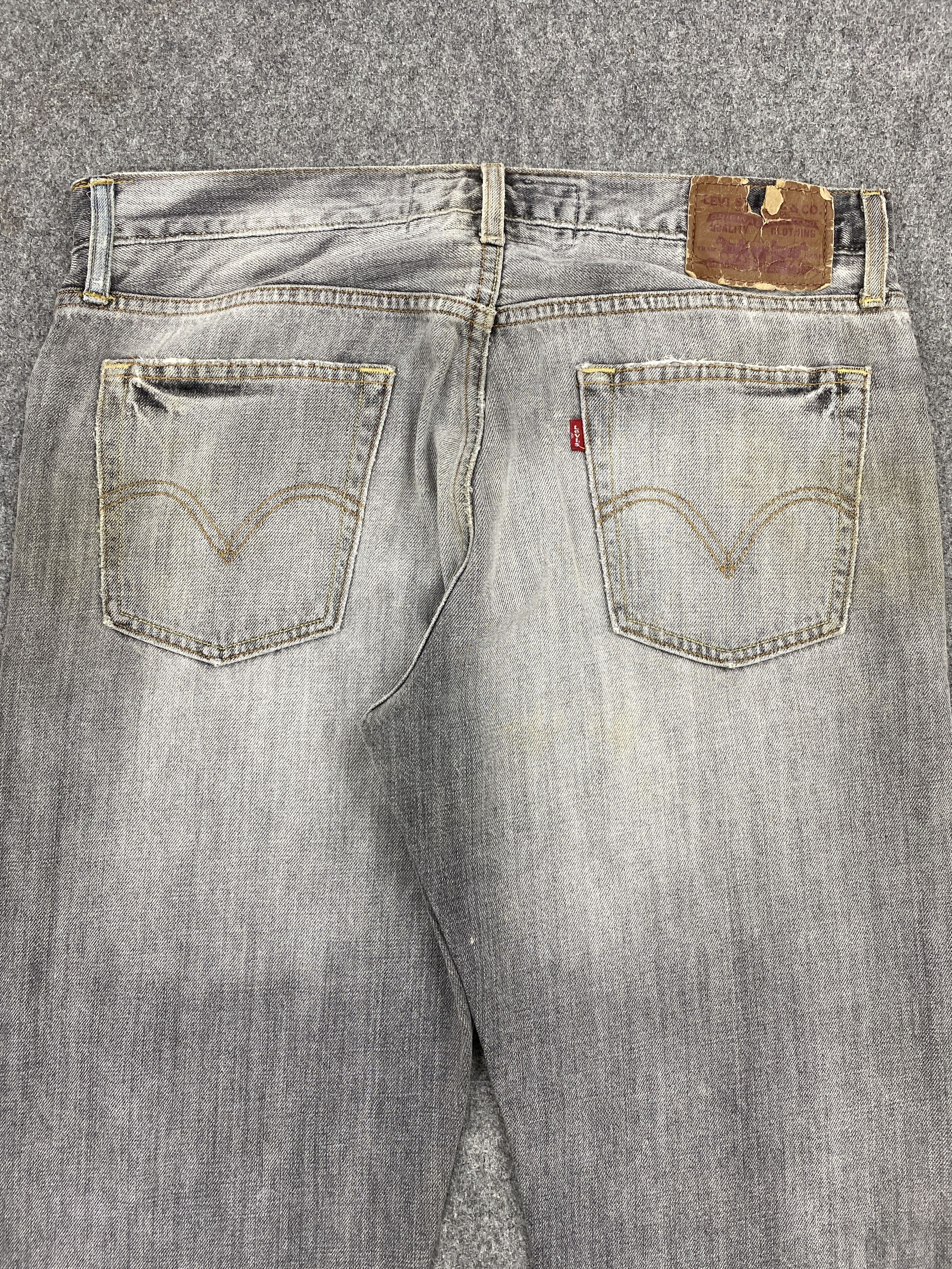 Levi's × Vintage Vintage Levi's 527 Bootcut Faded Black Denim Jeans Size US 35 - 4 Thumbnail