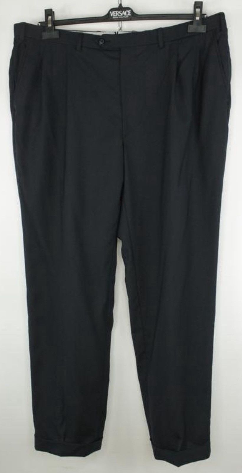 Brioni brioni delta navy wool pleated formal trousers pants Size 42R - 1 Thumbnail