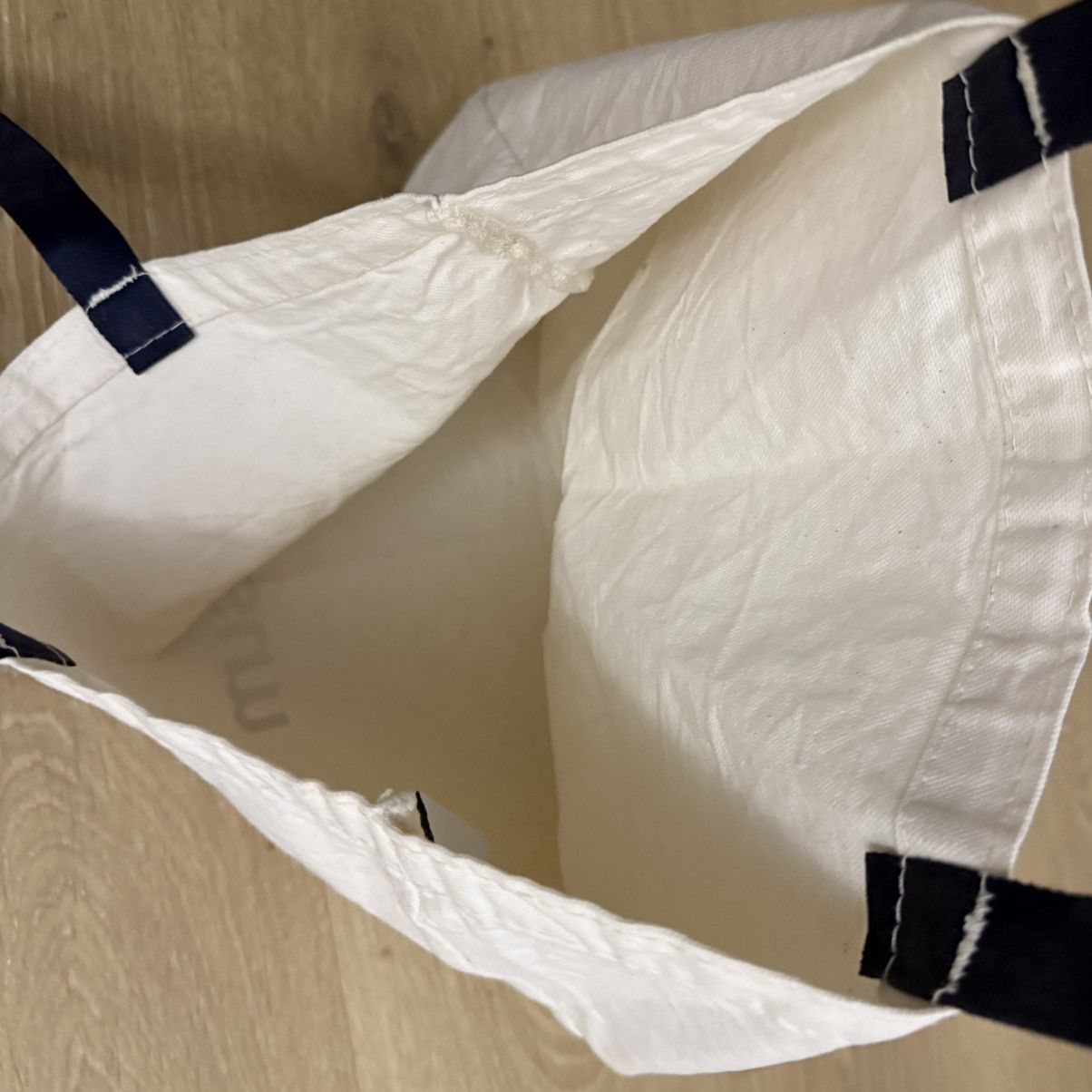 Adsum Adsum White Canvas Tote Bag Size ONE SIZE - 4 Thumbnail