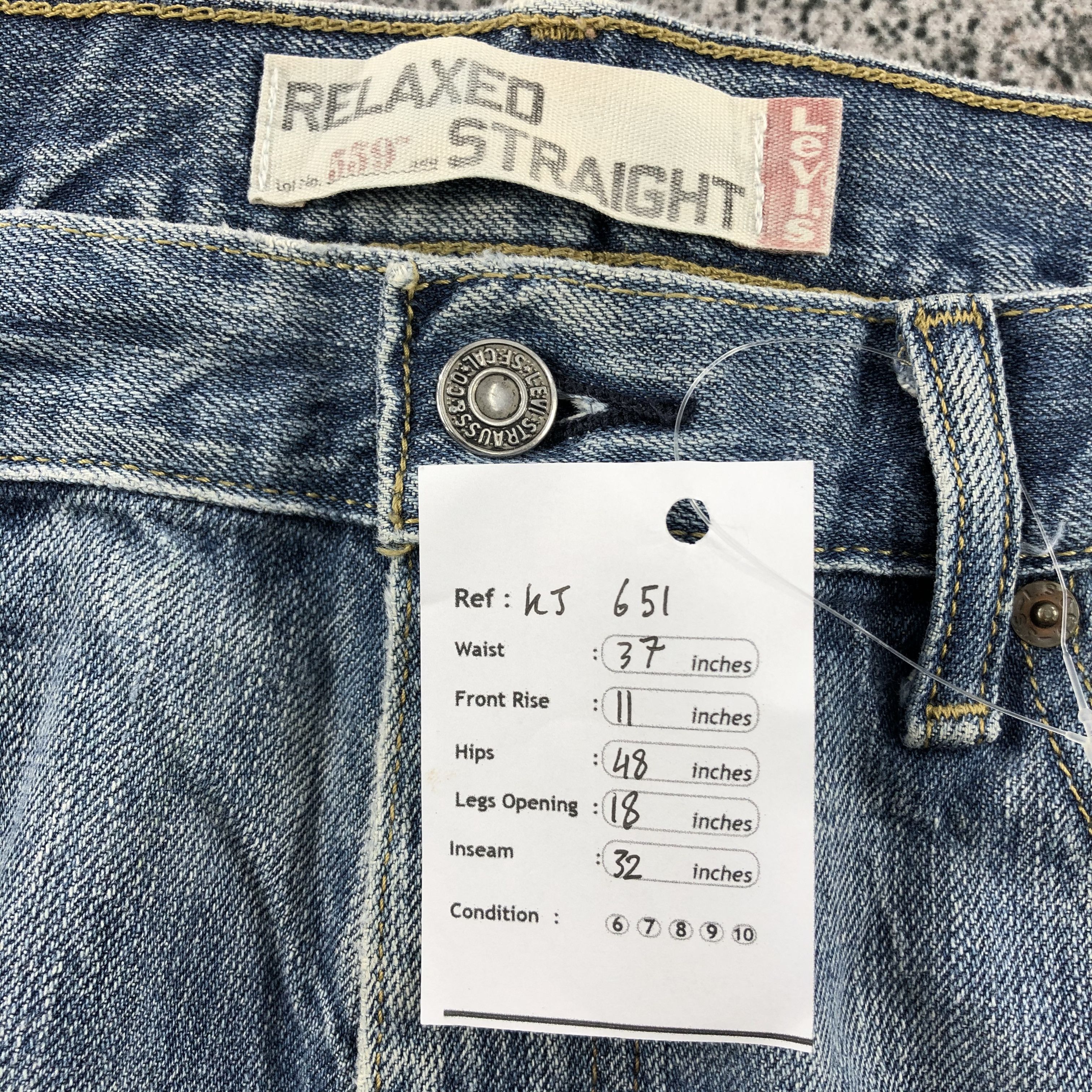 Levi's Vintage Levis 559 Jeans Faded Blue Wash Distressed Denim Size US 34 / EU 50 - 14 Thumbnail