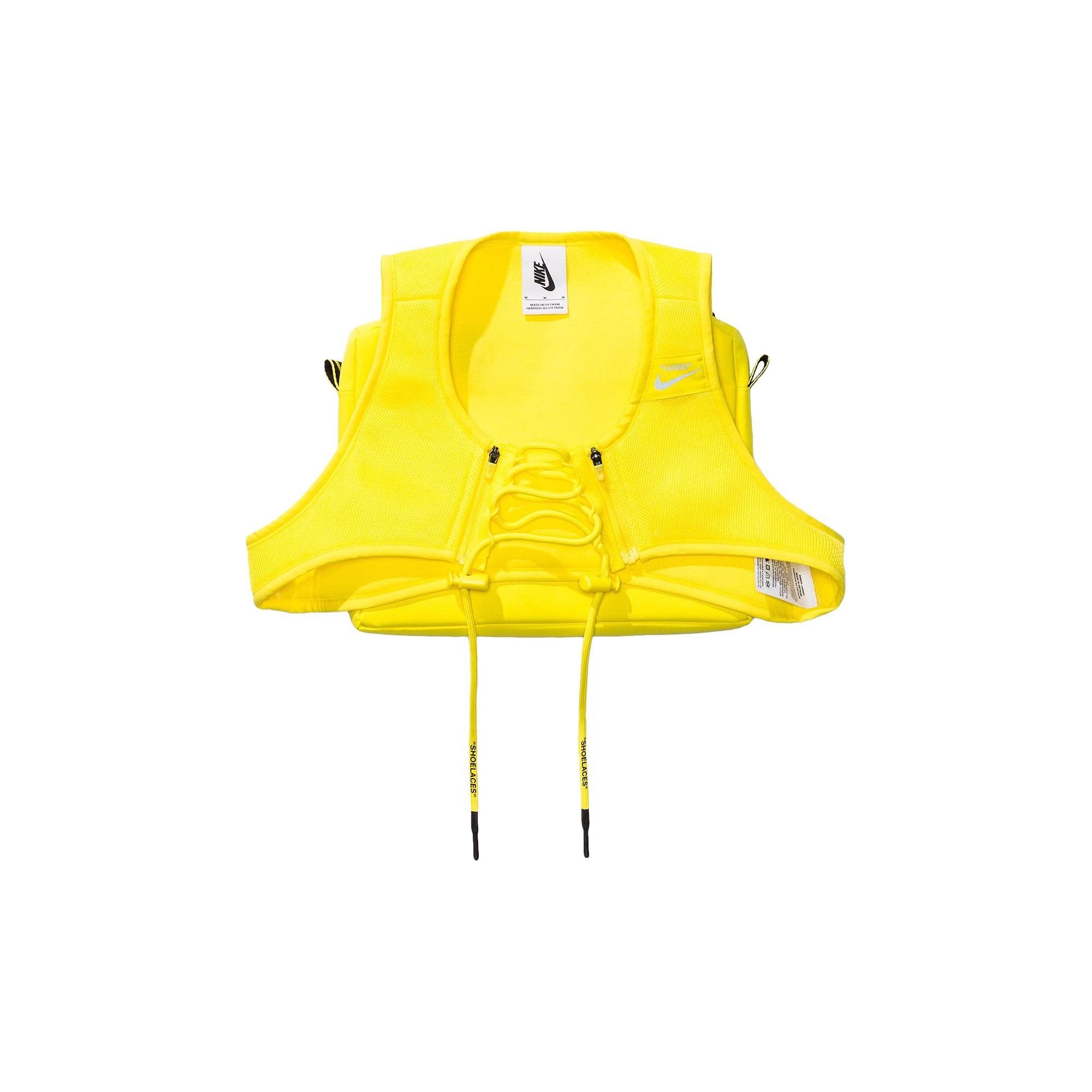 Nike × Off-White o1w1db10824 Cross Bib in Yellow Size M / US 6-8 / IT 42-44 - 1 Thumbnail