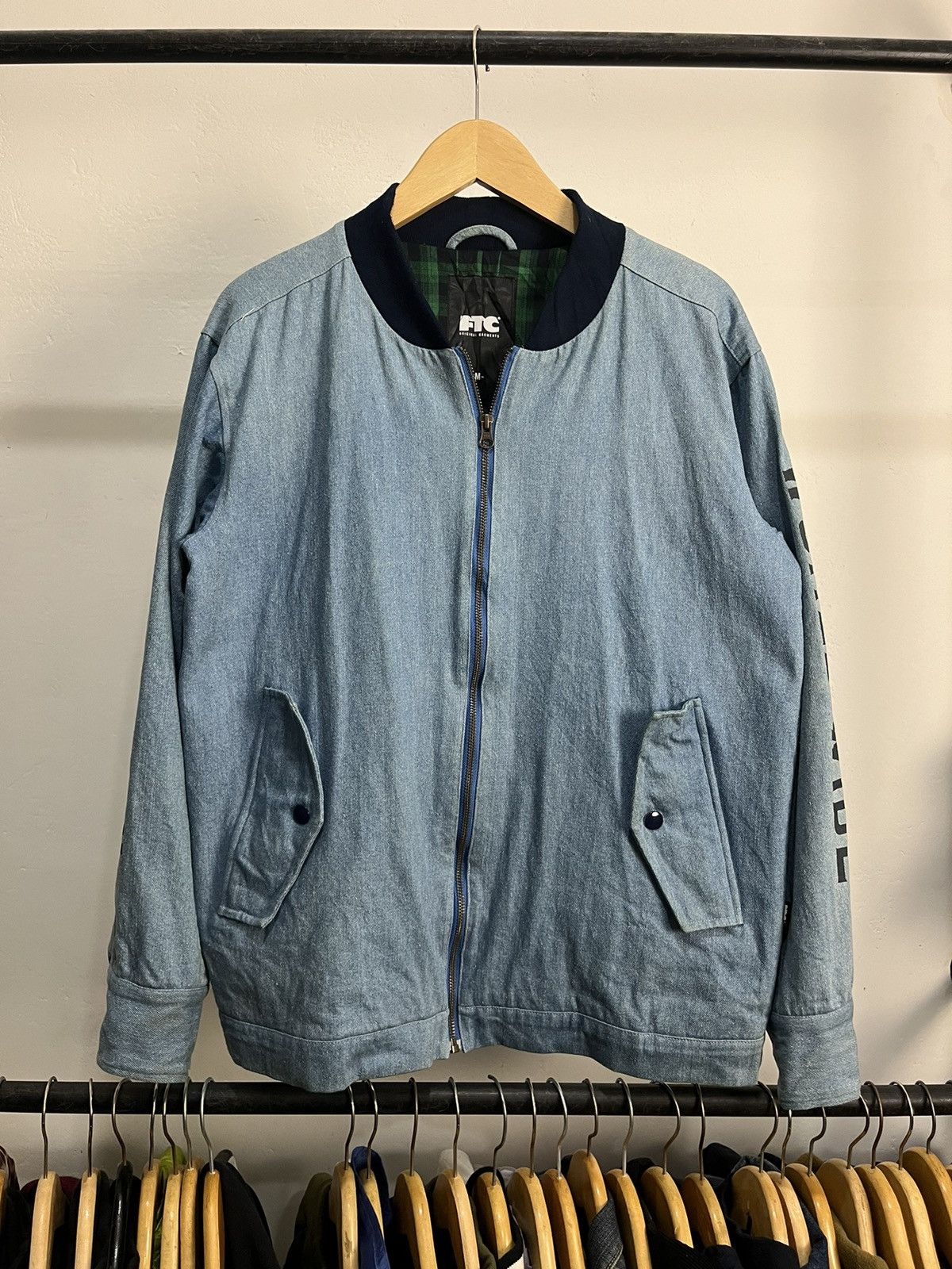 FTC Ftc Skateboarding Worldwide Denim Bomber Size US L / EU 52-54 / 3 - 3 Thumbnail