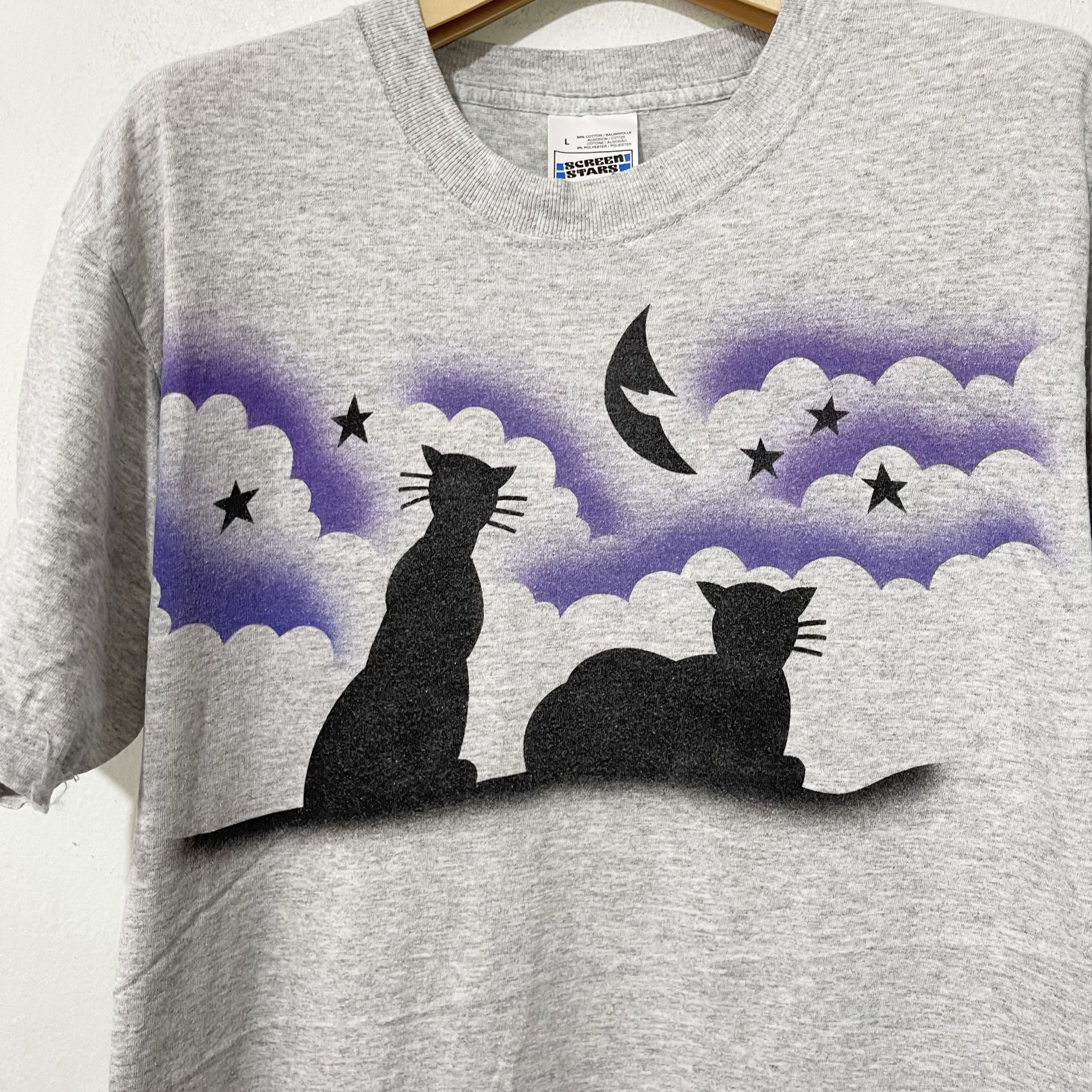 Vintage Vintage Cat Shirt Size US M / EU 48-50 / 2 - 2 Thumbnail
