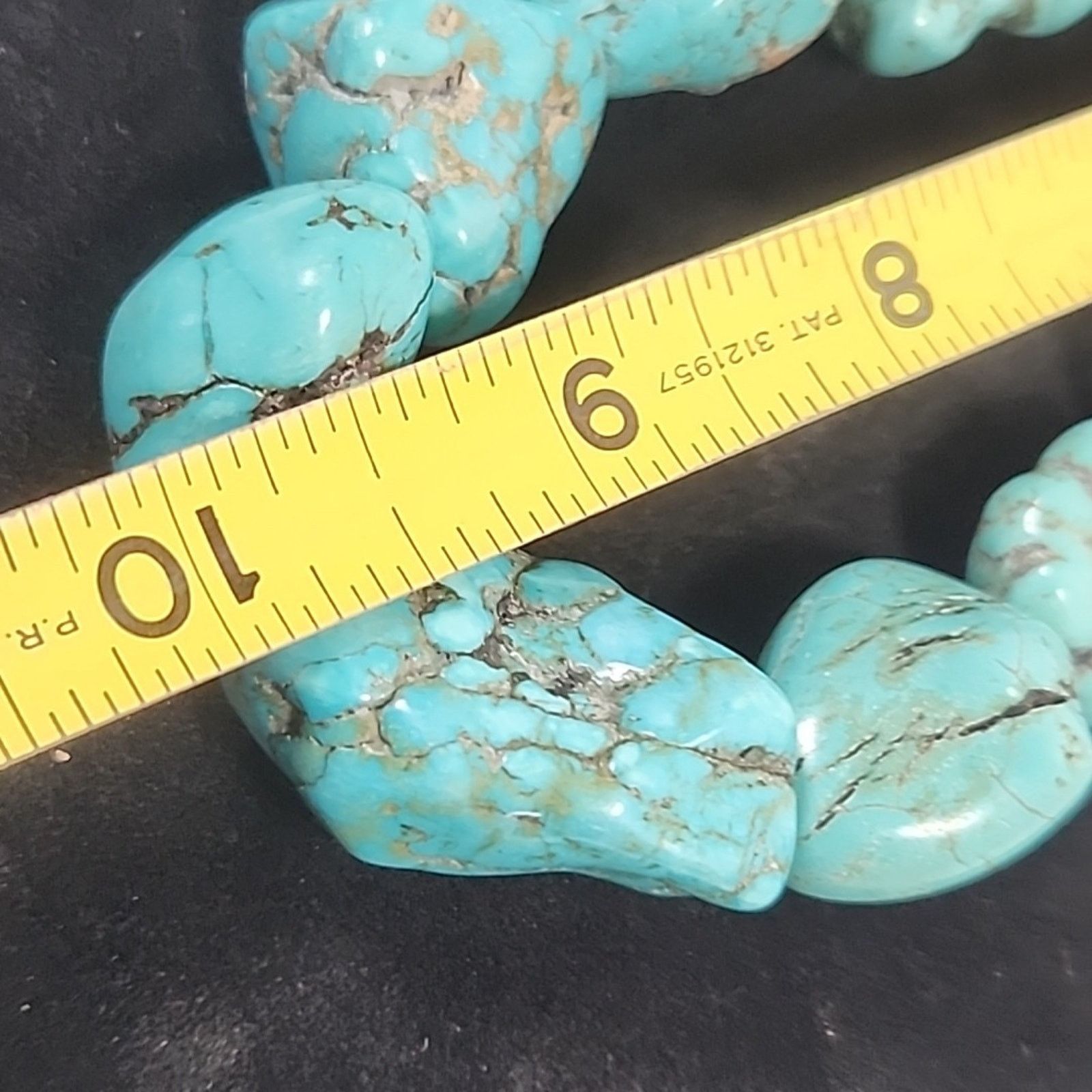Other Vintage Large Chunky Rough Turquoise Necklace Size ONE SIZE - 6 Thumbnail