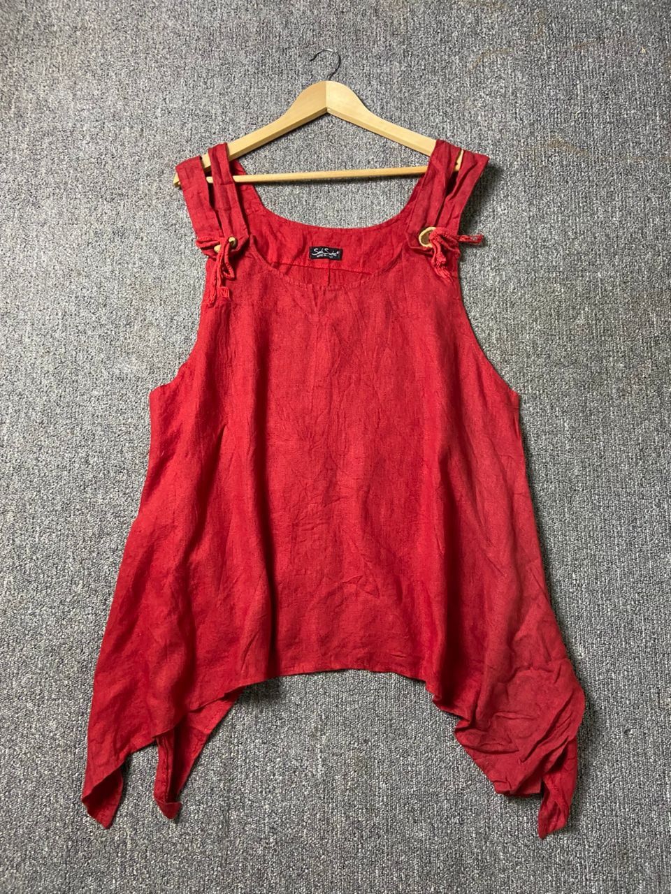 Japanese Brand Sarah Santos Linen Hem Tank Top (180) Size M / US 6-8 / IT 42-44 - 1 Thumbnail