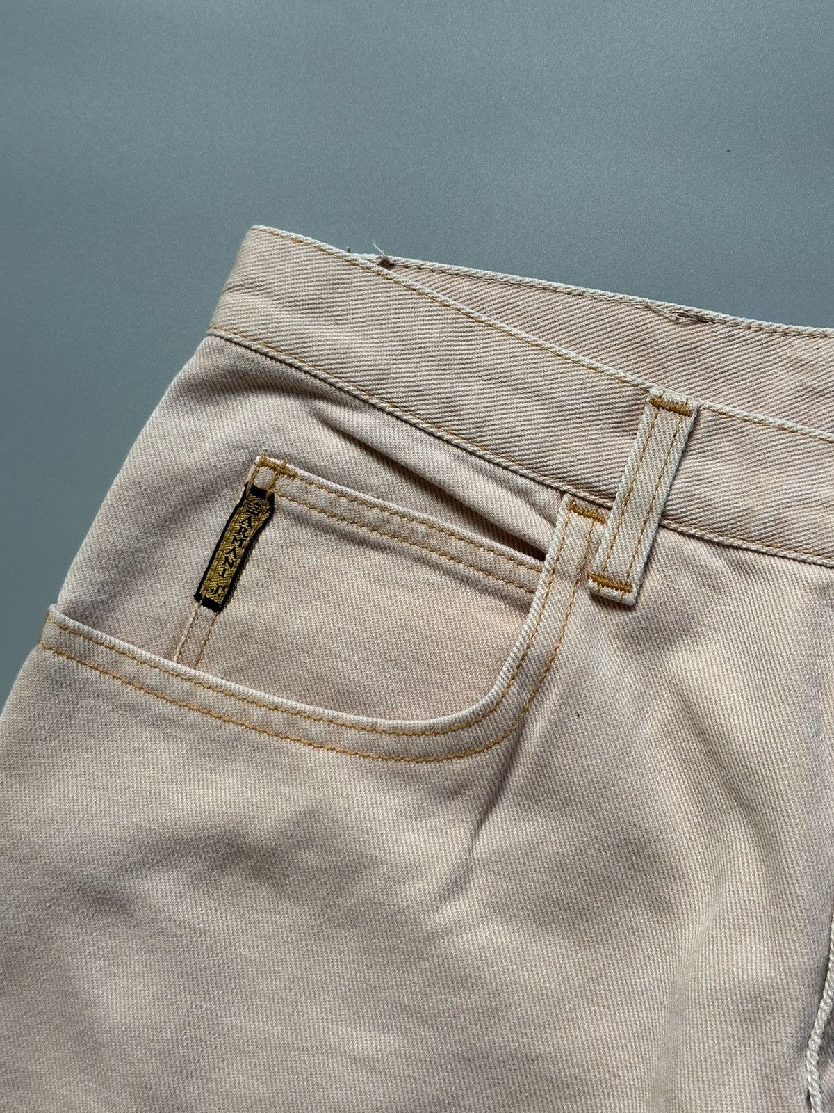 Armani Vintage ARMANI Jeans 90s Washed Denim Peach Colour Size 32 Size US 32 / EU 48 - 9 Thumbnail