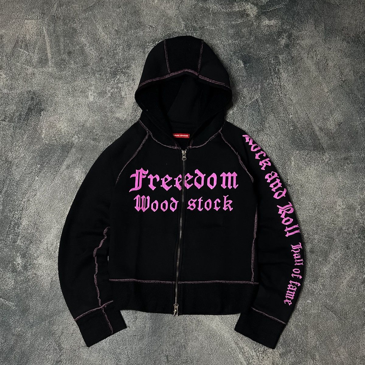 Japanese Brand Y2K Shake Shake Freeedom Wood Stock hoodie Size US S / EU 44-46 / 1 - 2 Thumbnail