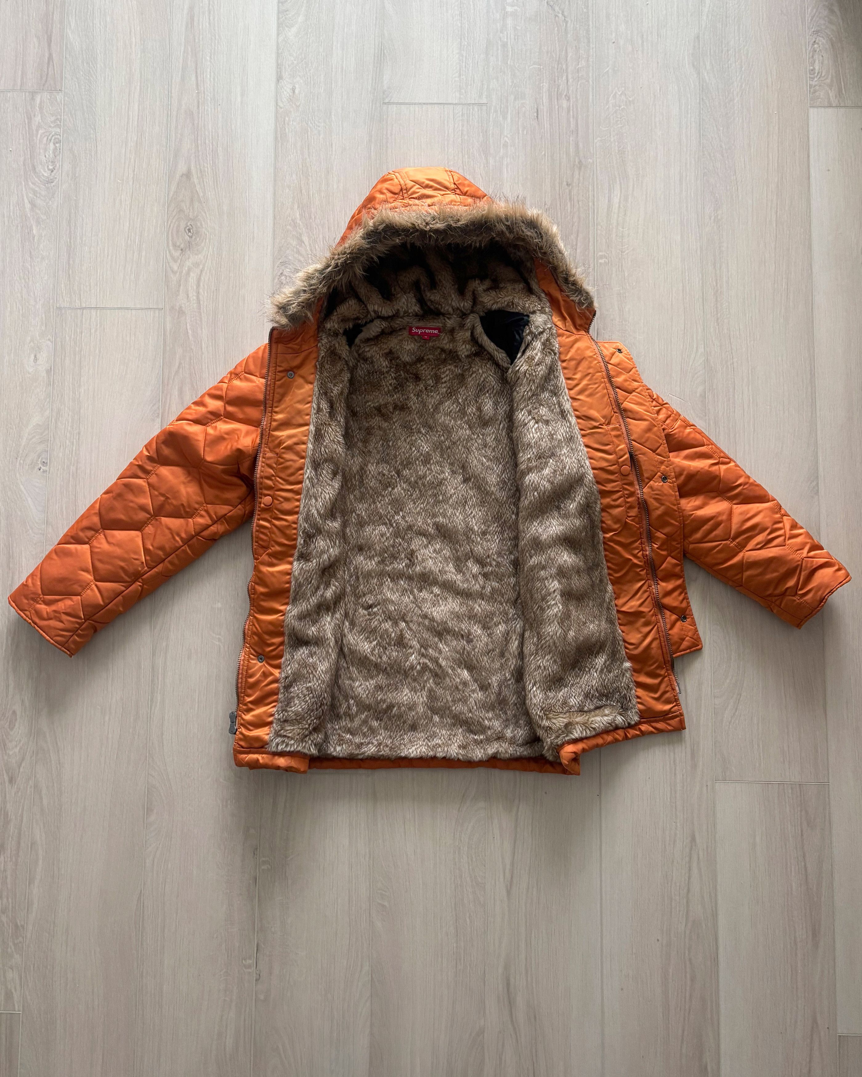 Supreme FW15 Supreme Quilted Flight Satin Parka Size US M / EU 48-50 / 2 - 2 Thumbnail