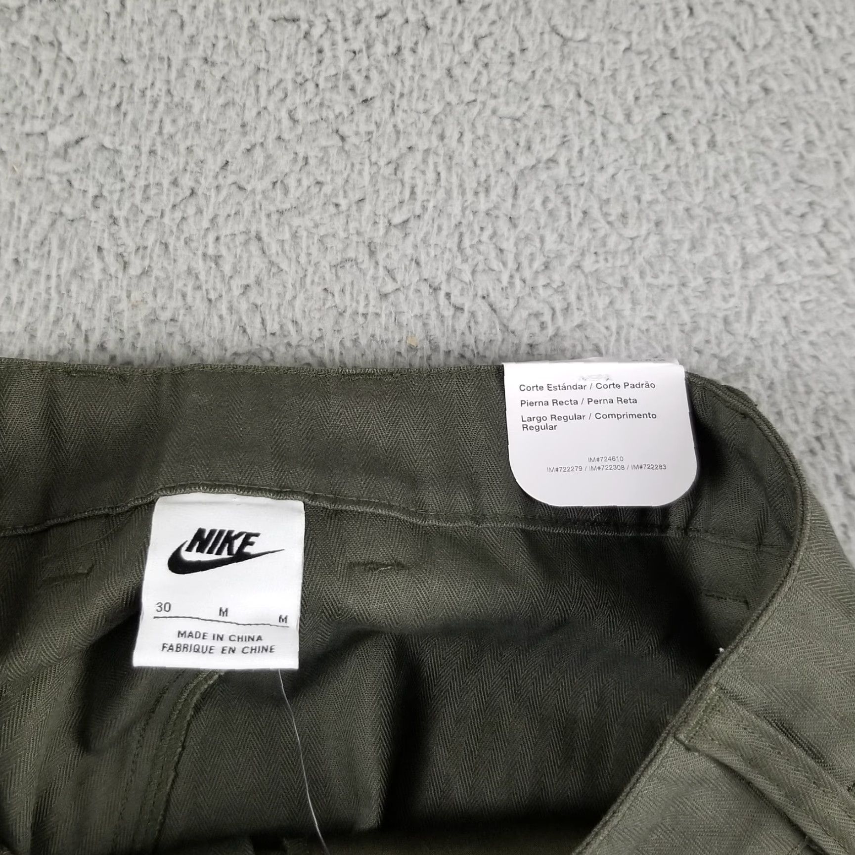 Nike Nike Cargo Pants Men 30 Green Military Twill Cotton Straight Leg Cargo Pants Mens Size US 30 / EU 46 - 3 Thumbnail