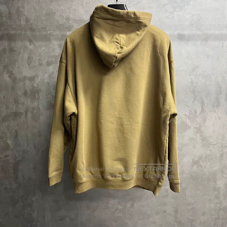 Balenciaga Balenciaga Khaki Solid Color Hooded Sweatshirt Size US L / EU 52-54 / 3 - 2 Thumbnail