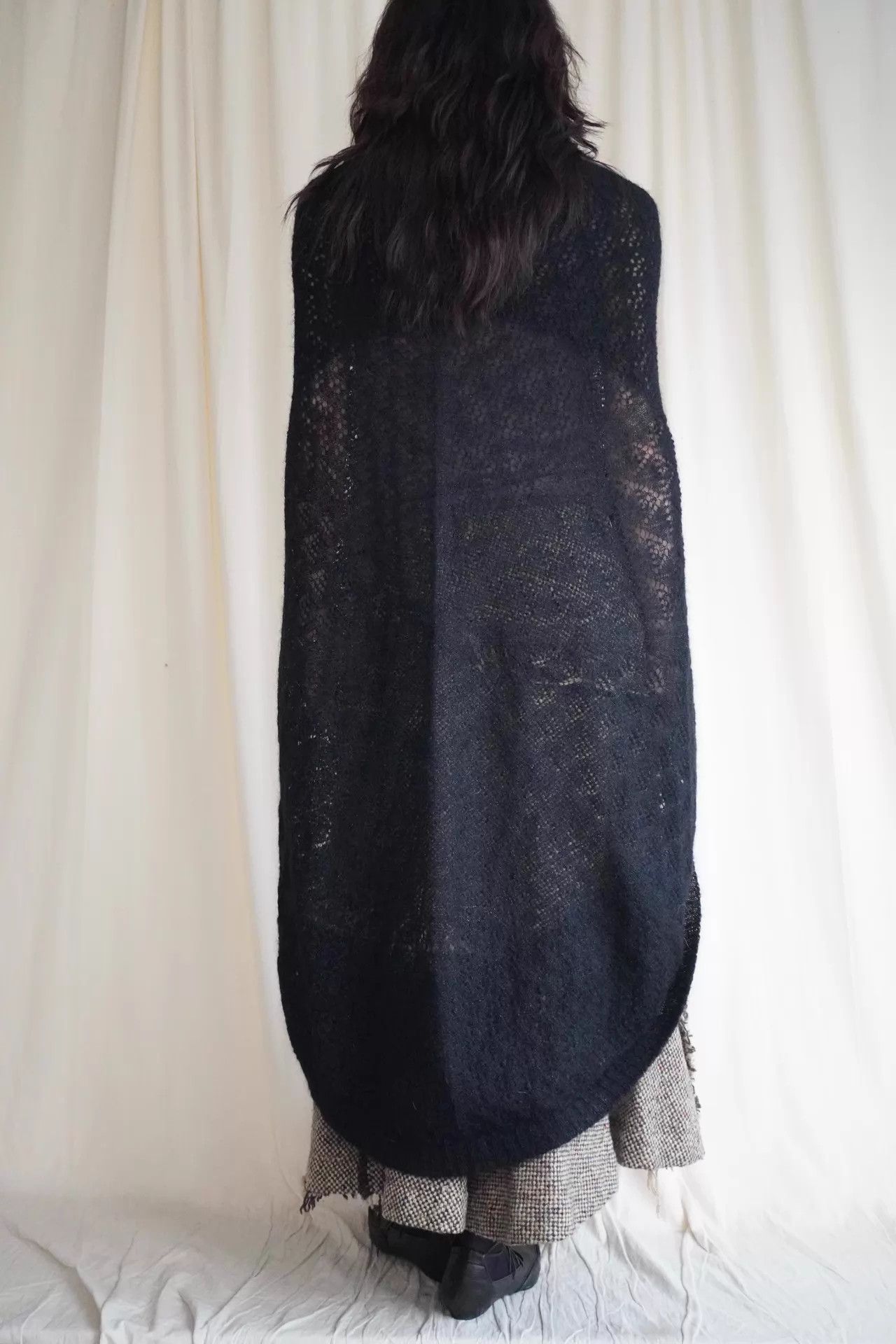Junya Watanabe Junya Watanabe 2000s Mohair-Wool Lace Multi-Wear Shawl Size ONE SIZE - 5 Thumbnail